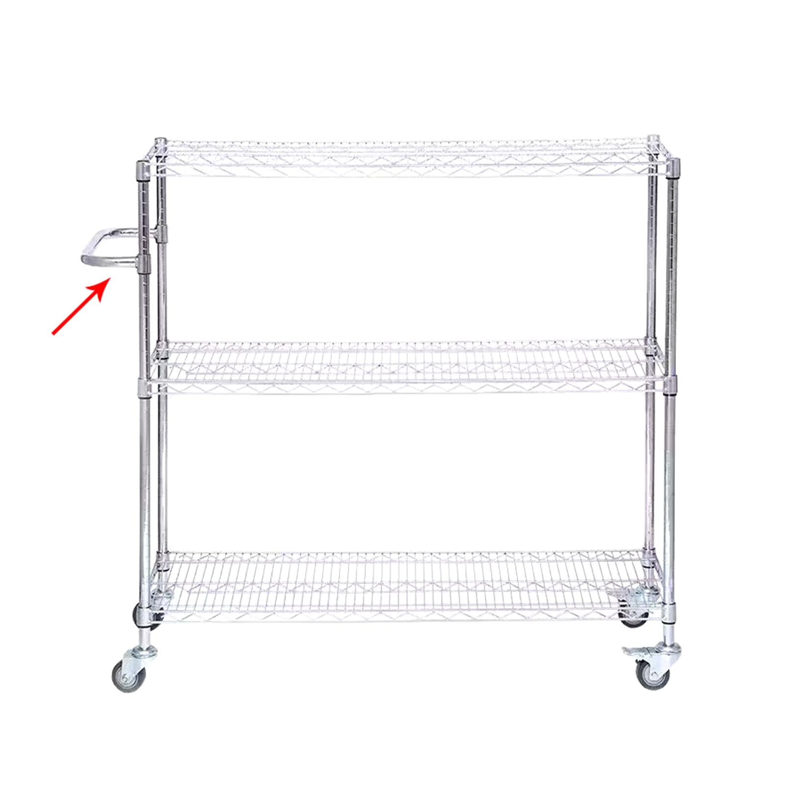 Shelf Handle Easily Install Push Handle for Mobile Wire Shelving Unit 35cm