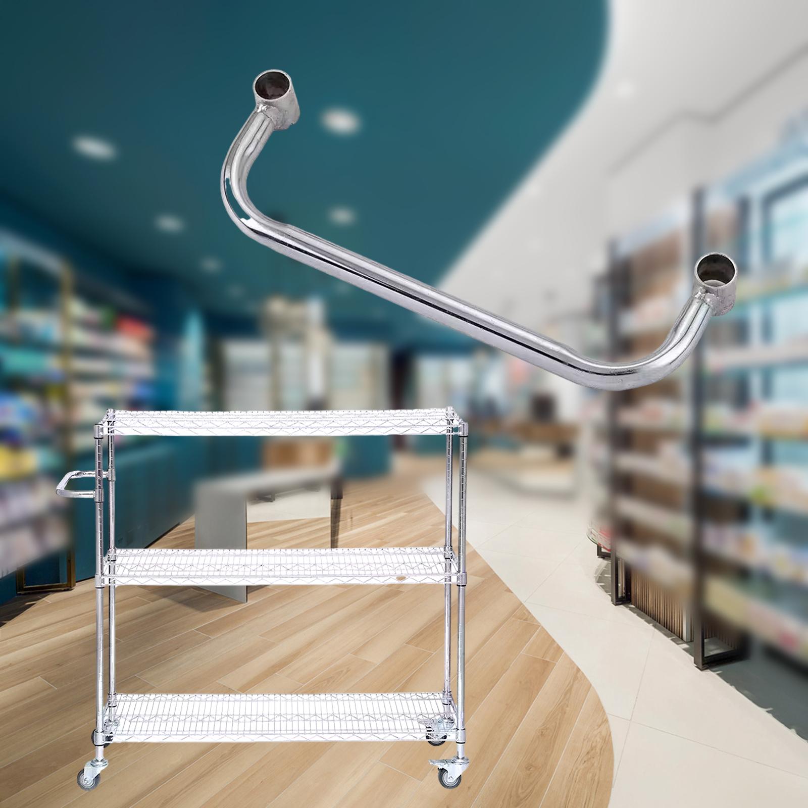 Shelf Handle Easily Install Push Handle for Mobile Wire Shelving Unit 45cm