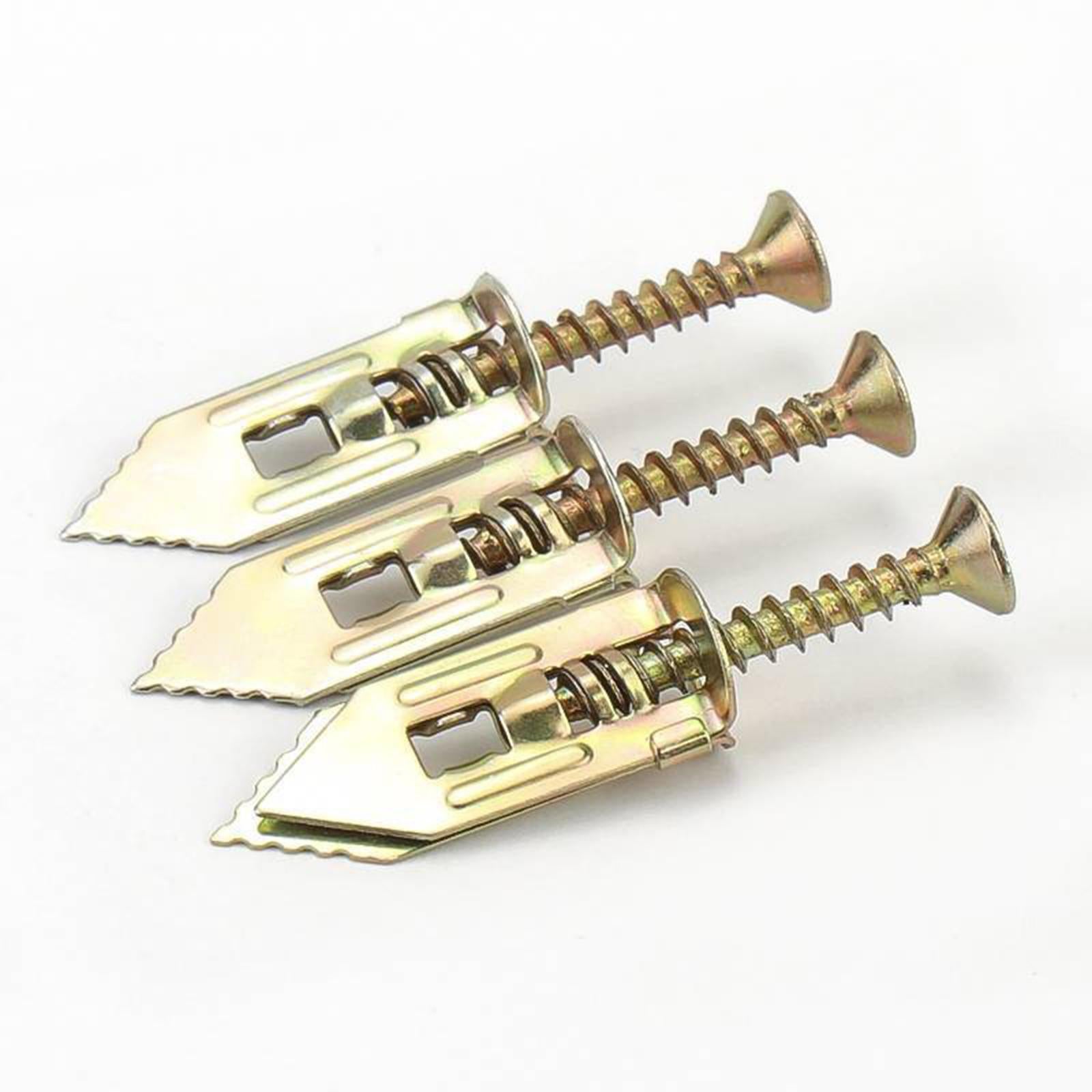 20Pcs Dry Wall Anchors Gypsum Expansion Anchors for Fix The Decoration Parts 1.2cmx3cm