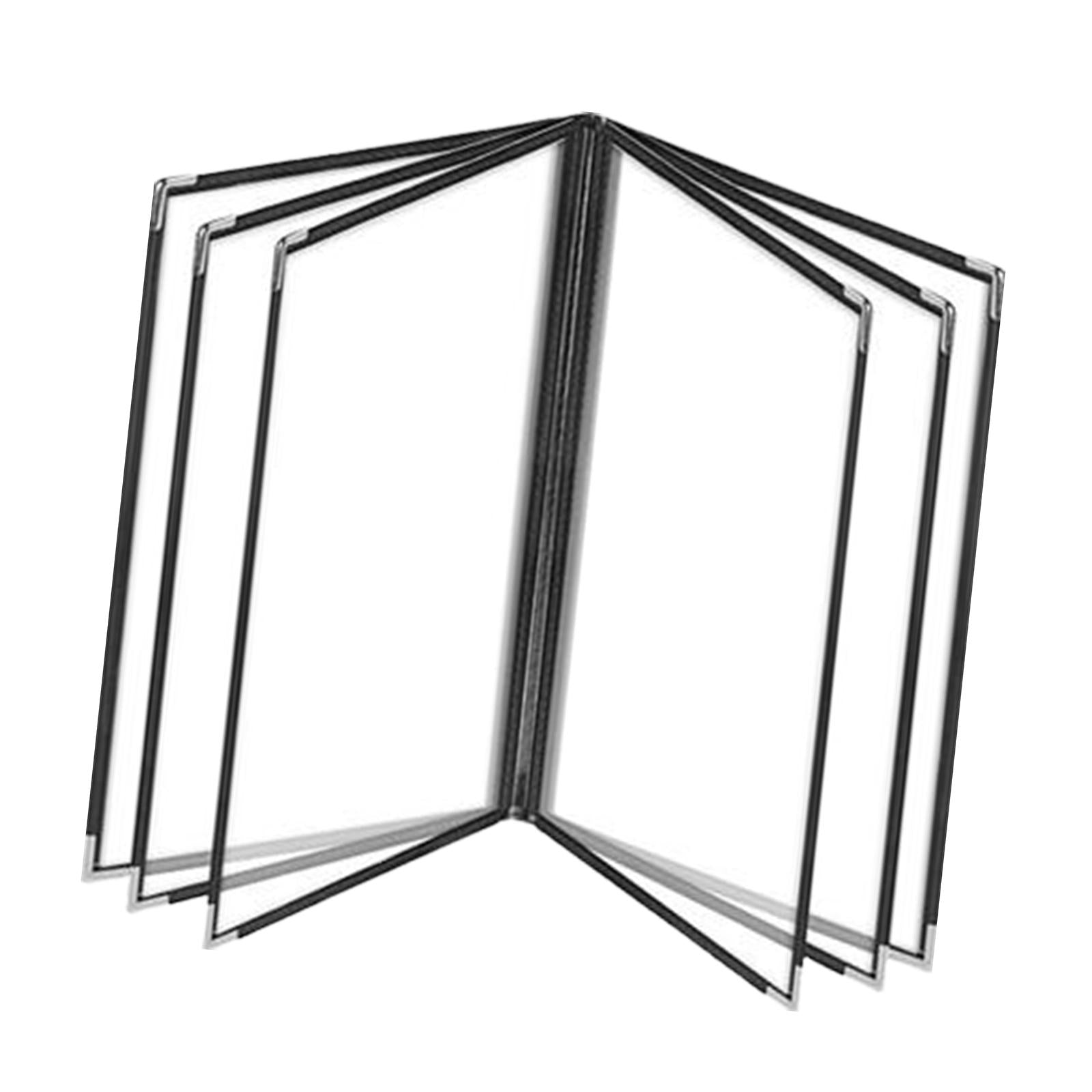 Menu Holder Metal Corners Menu Covers Holder for Cafe Hotel Restaurant 6 Page 12 View