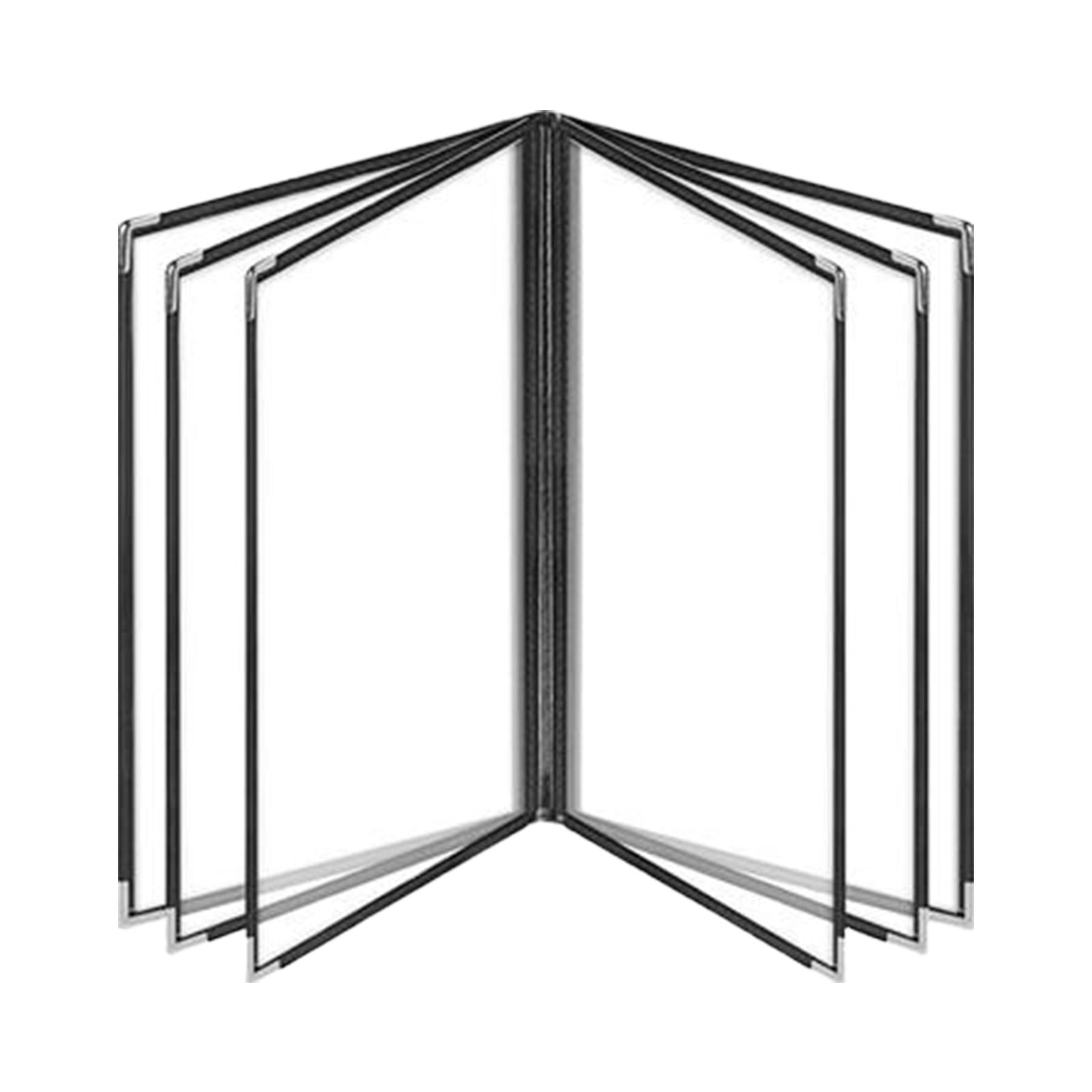 Menu Holder Metal Corners Menu Covers Holder for Cafe Hotel Restaurant 6 Page 12 View