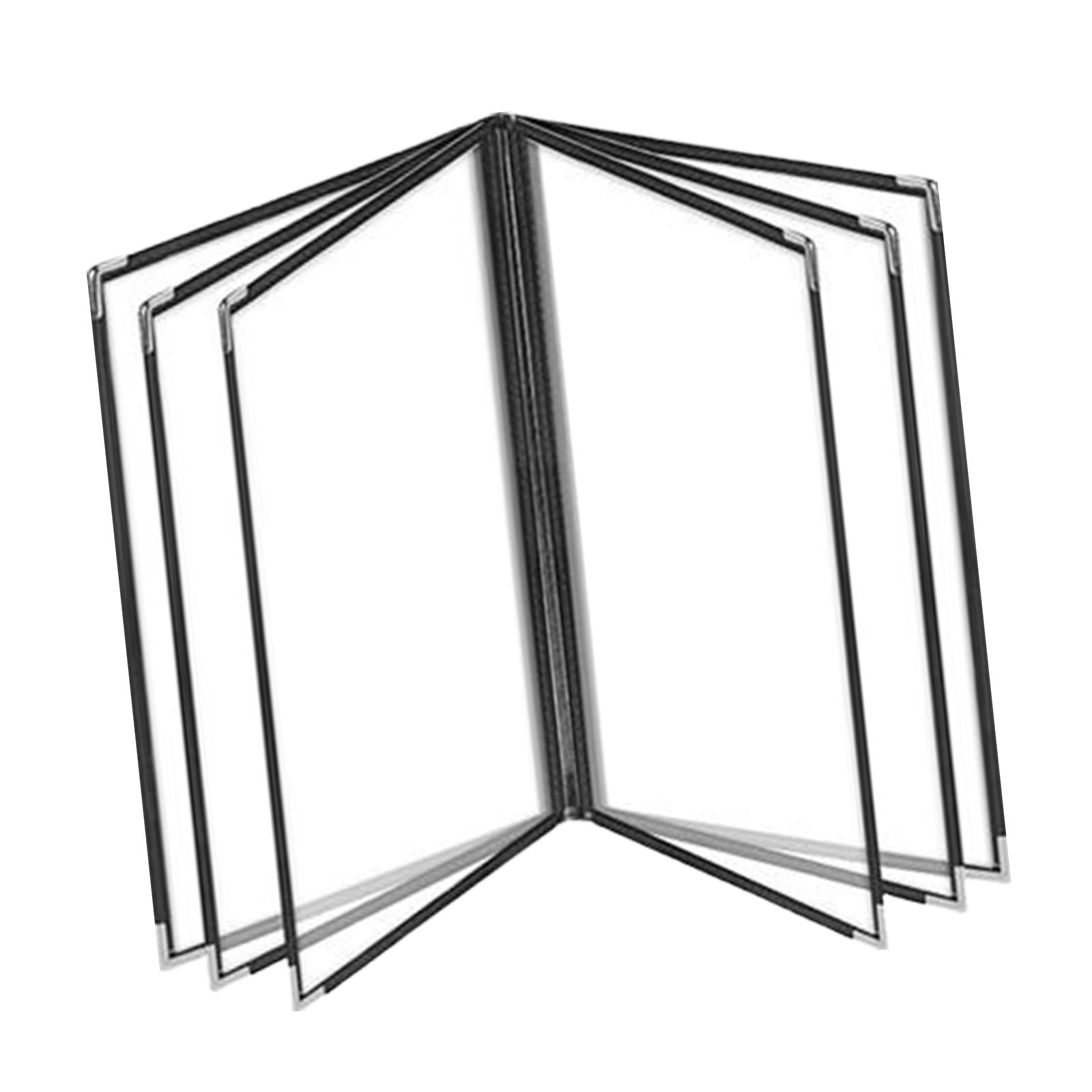 Menu Holder Metal Corners Menu Covers Holder for Cafe Hotel Restaurant 6 Page 12 View