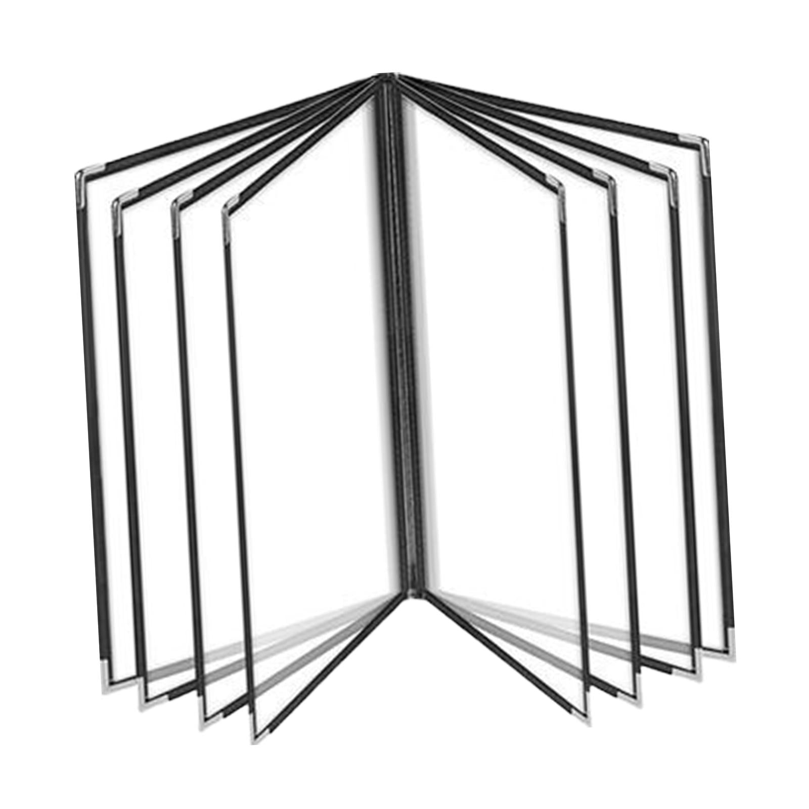 Menu Holder Metal Corners Menu Covers Holder for Cafe Hotel Restaurant 8 Page 16 View