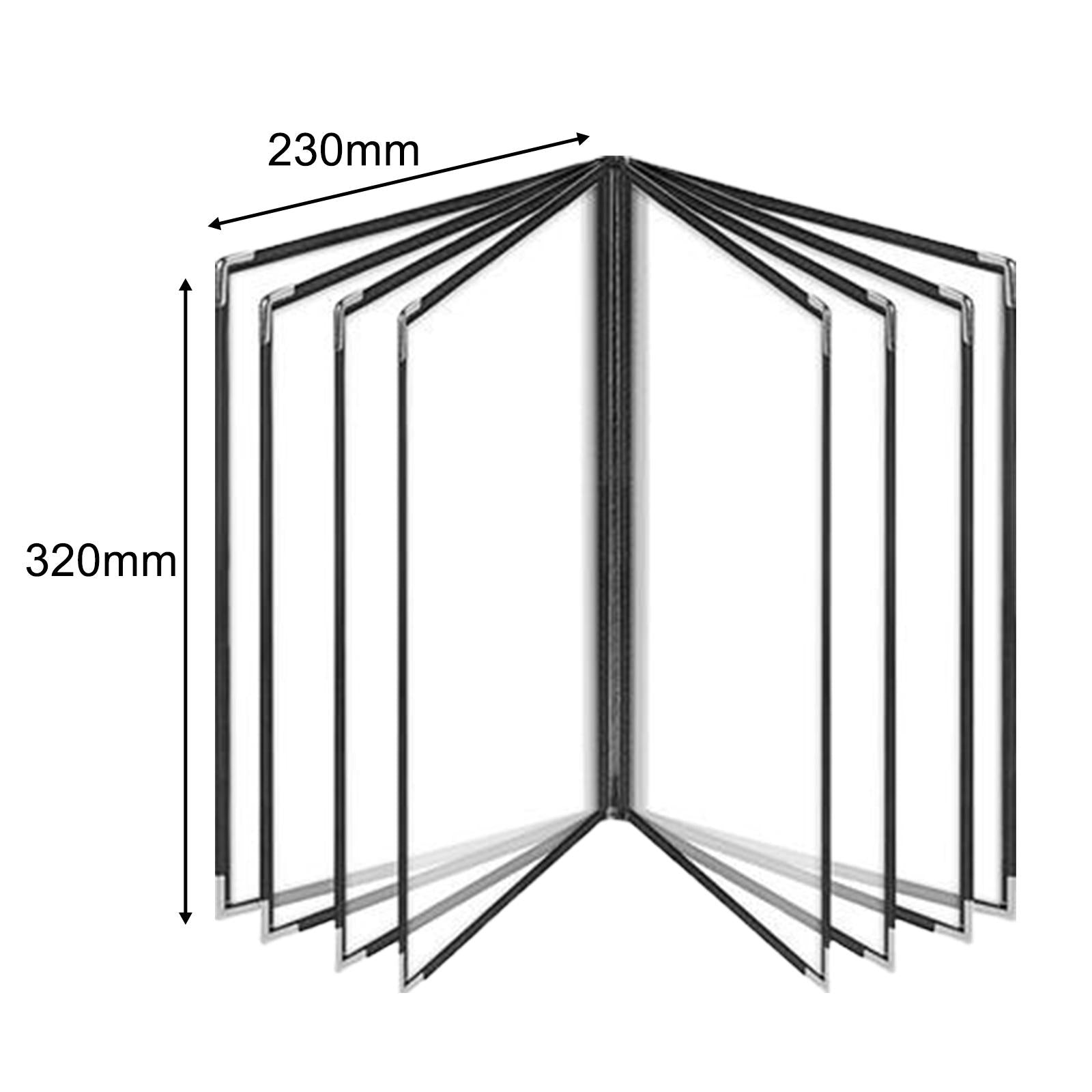 Menu Holder Metal Corners Menu Covers Holder for Cafe Hotel Restaurant 8 Page 16 View