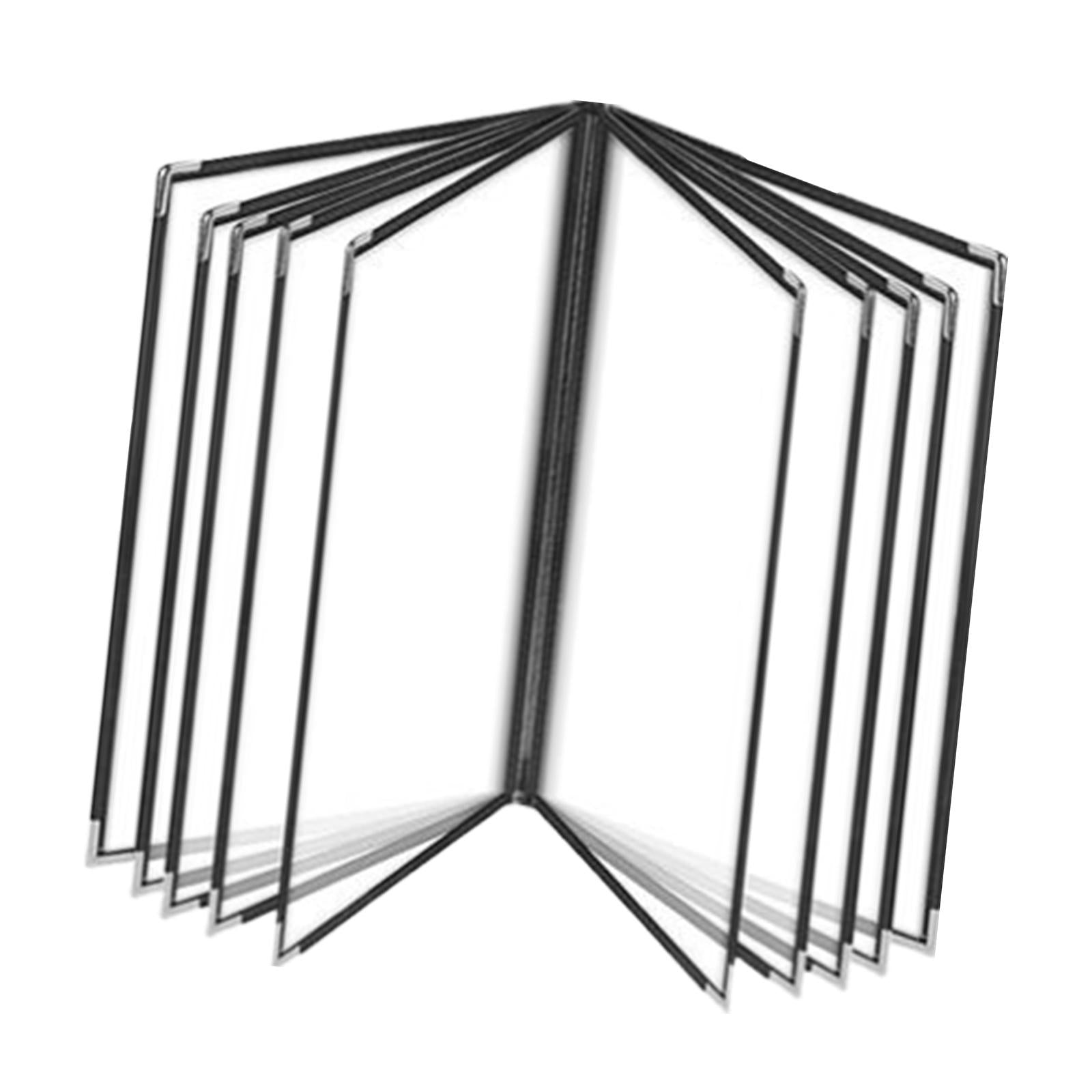 Menu Holder Metal Corners Menu Covers Holder for Cafe Hotel Restaurant 10 Page 20 View
