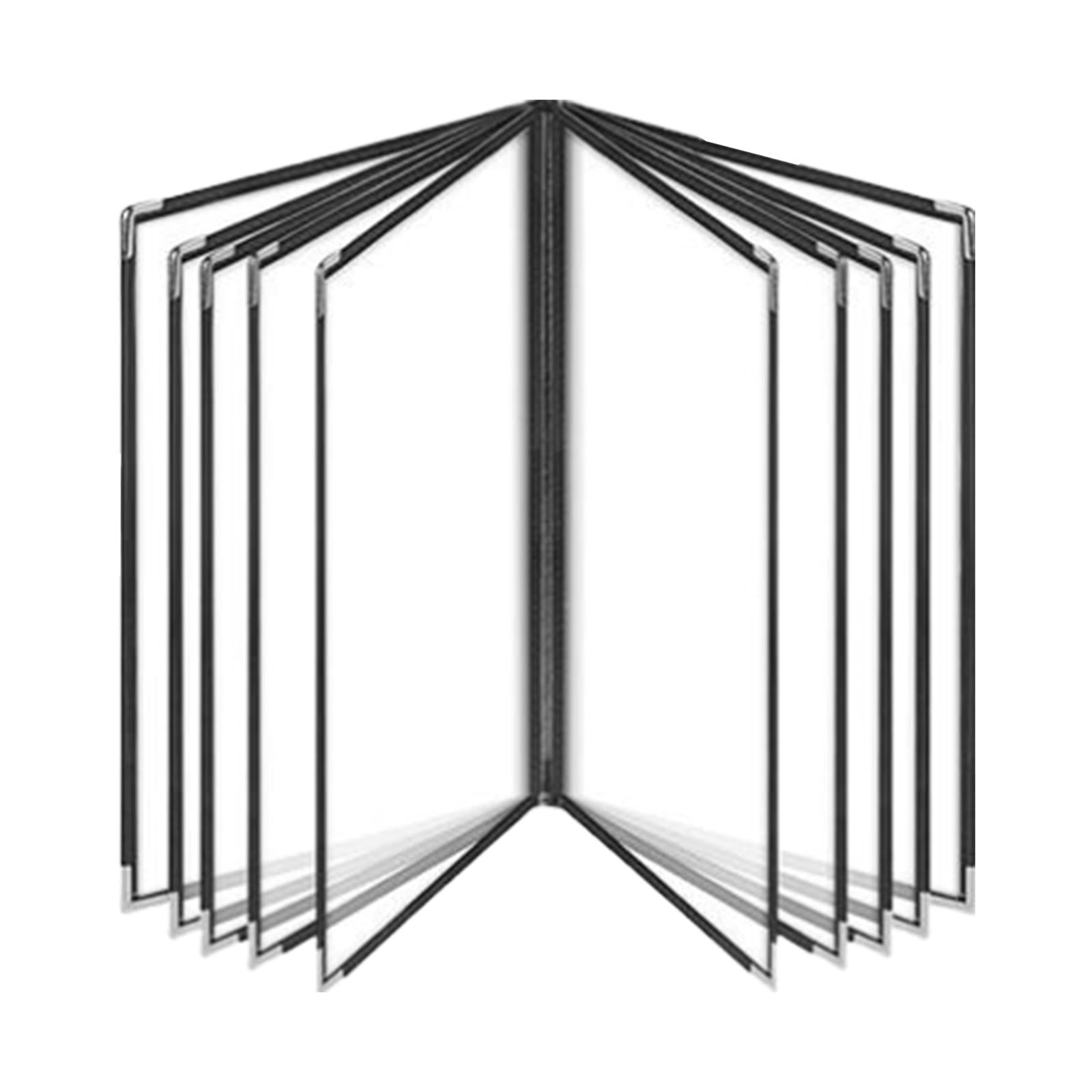 Menu Holder Metal Corners Menu Covers Holder for Cafe Hotel Restaurant 10 Page 20 View