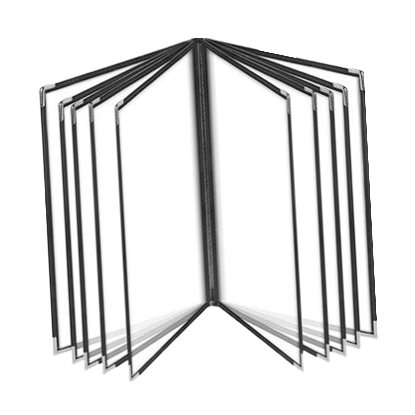Menu Holder Metal Corners Menu Covers Holder for Cafe Hotel Restaurant 10 Page 20 View