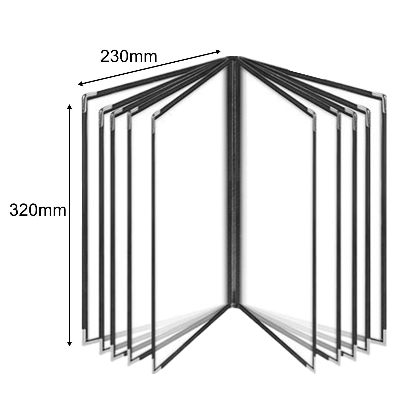 Menu Holder Metal Corners Menu Covers Holder for Cafe Hotel Restaurant 10 Page 20 View