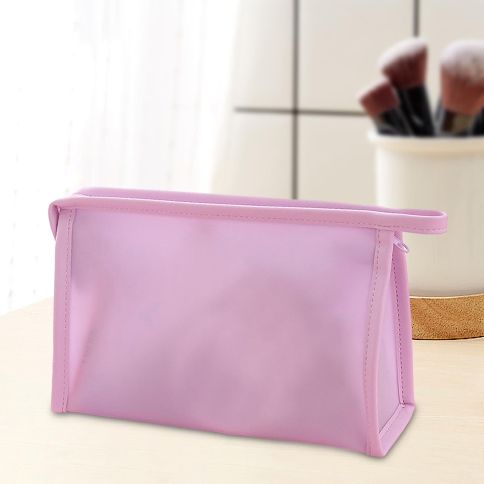 PVC Waterproof Makeup Bag Portable Bag for Vacation Business Trip Essentials Violet