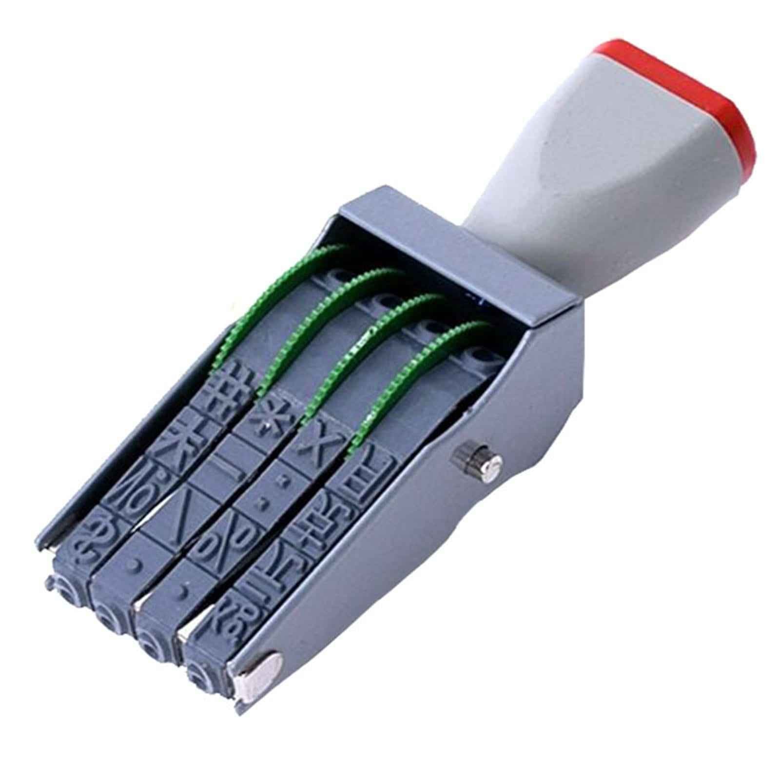 Rubber Number Stamp 4 Digit Accs for Stationery DIY Craft Card Making Office