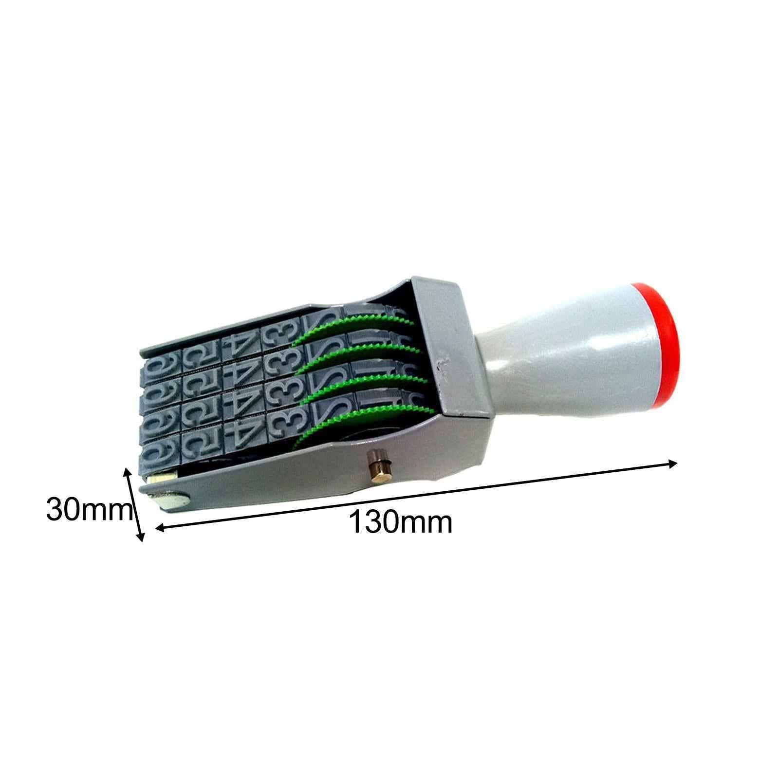 Rubber Number Stamp 4 Digit Accs for Stationery DIY Craft Card Making Office