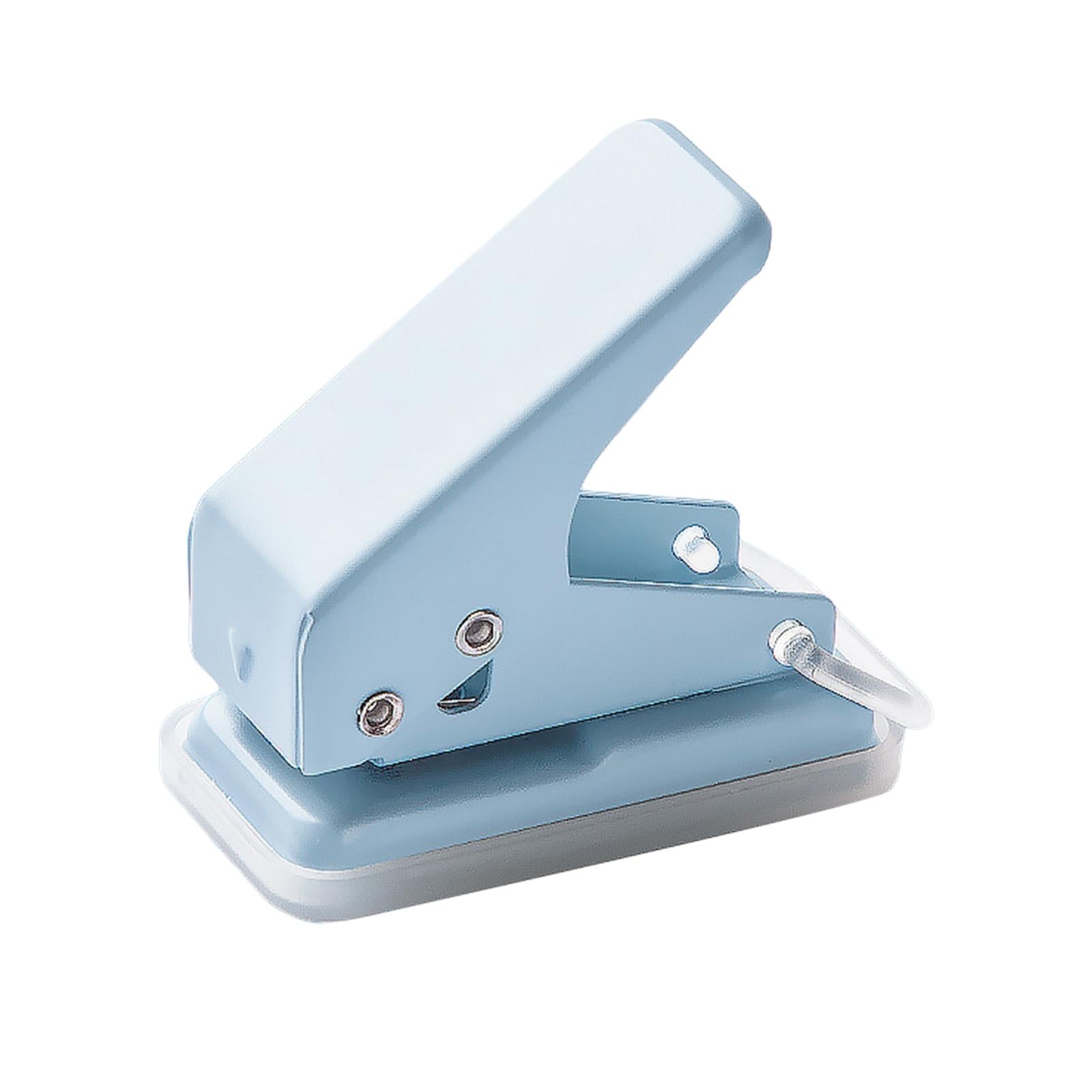 5xMini Paper Punch Adults 10 Sheet Paper Capacity Children Hole Puncher Single Blue