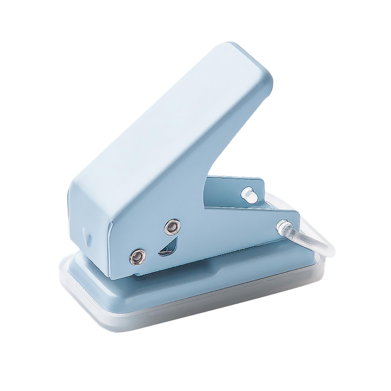 5xMini Paper Punch Adults 10 Sheet Paper Capacity Children Hole Puncher Single Blue