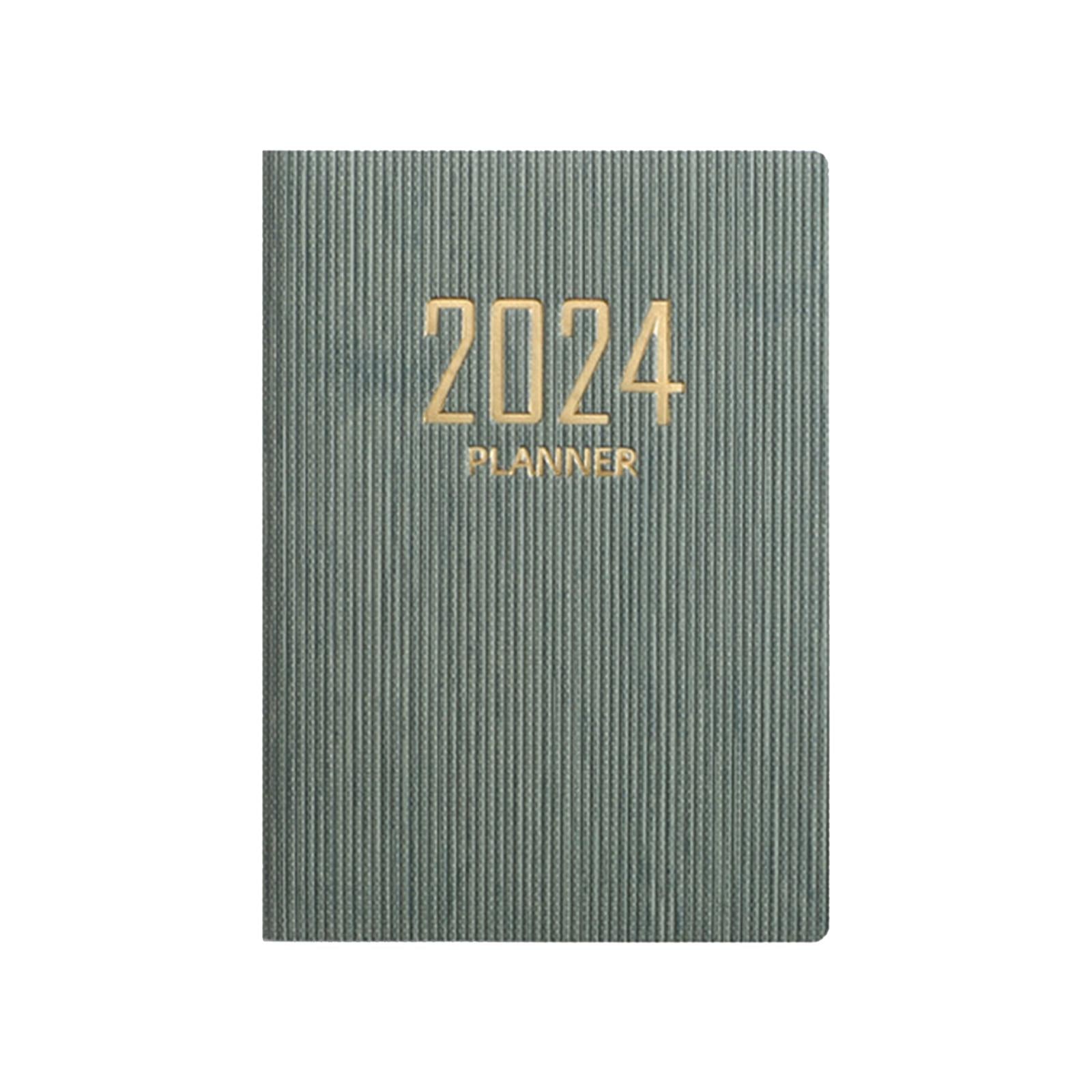 4xSchedule Notebook Monthly Planner Appointment Calendar Diary Journal Durable Green