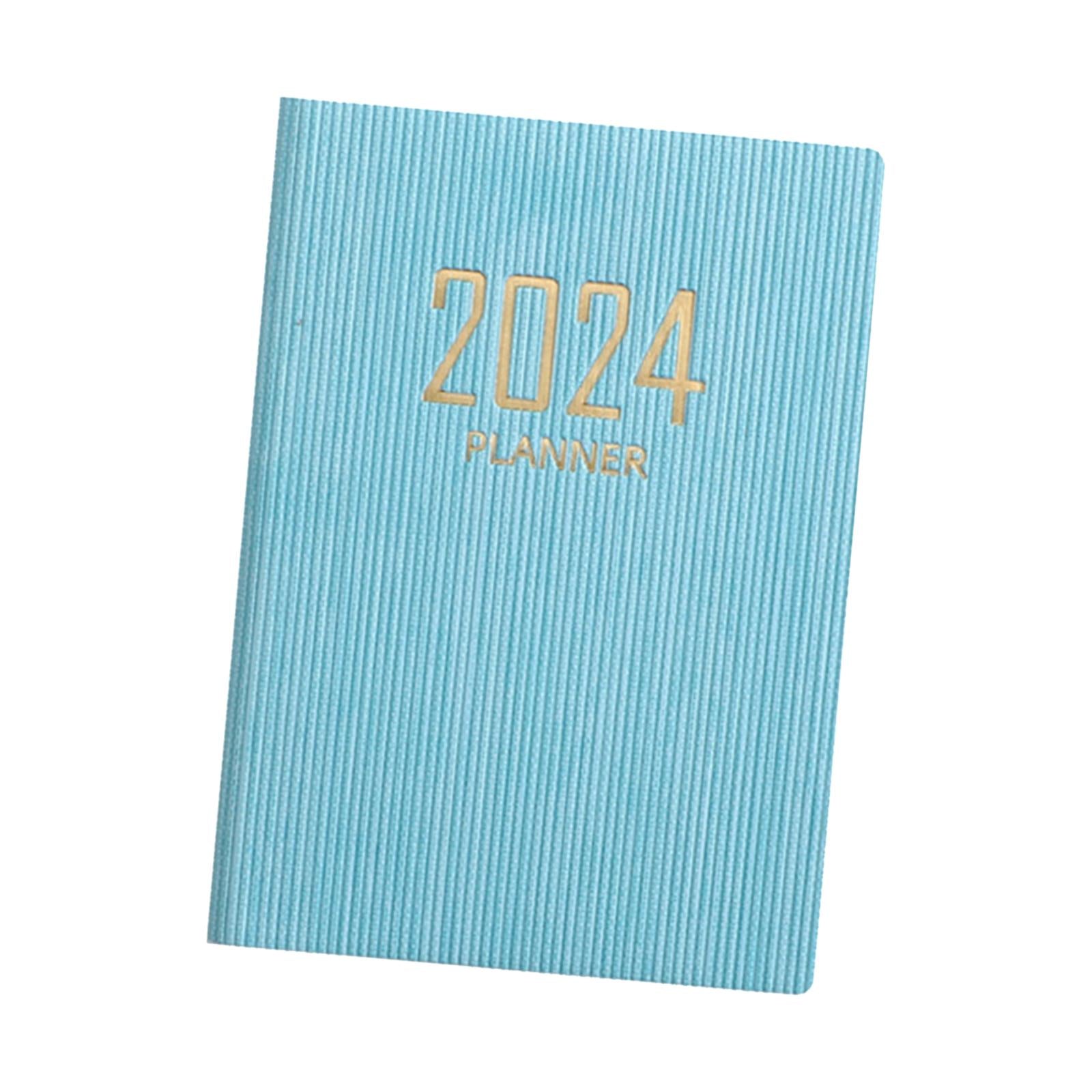 2xSchedule Notebook Monthly Planner Appointment Calendar Diary Journal Durable Blue