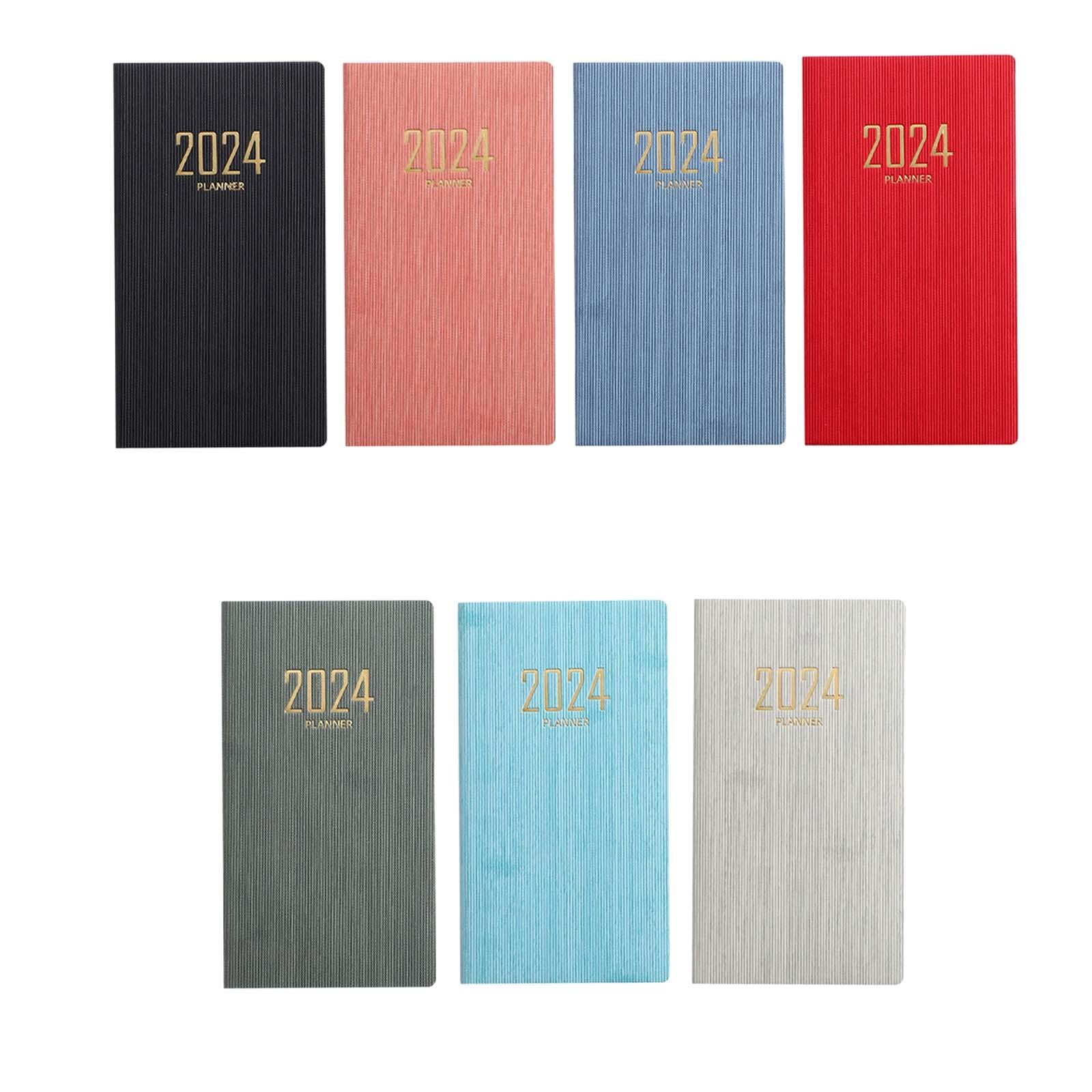 3x2024 Planner Journal to Track Goals Agenda Notebook for Business Home School Black