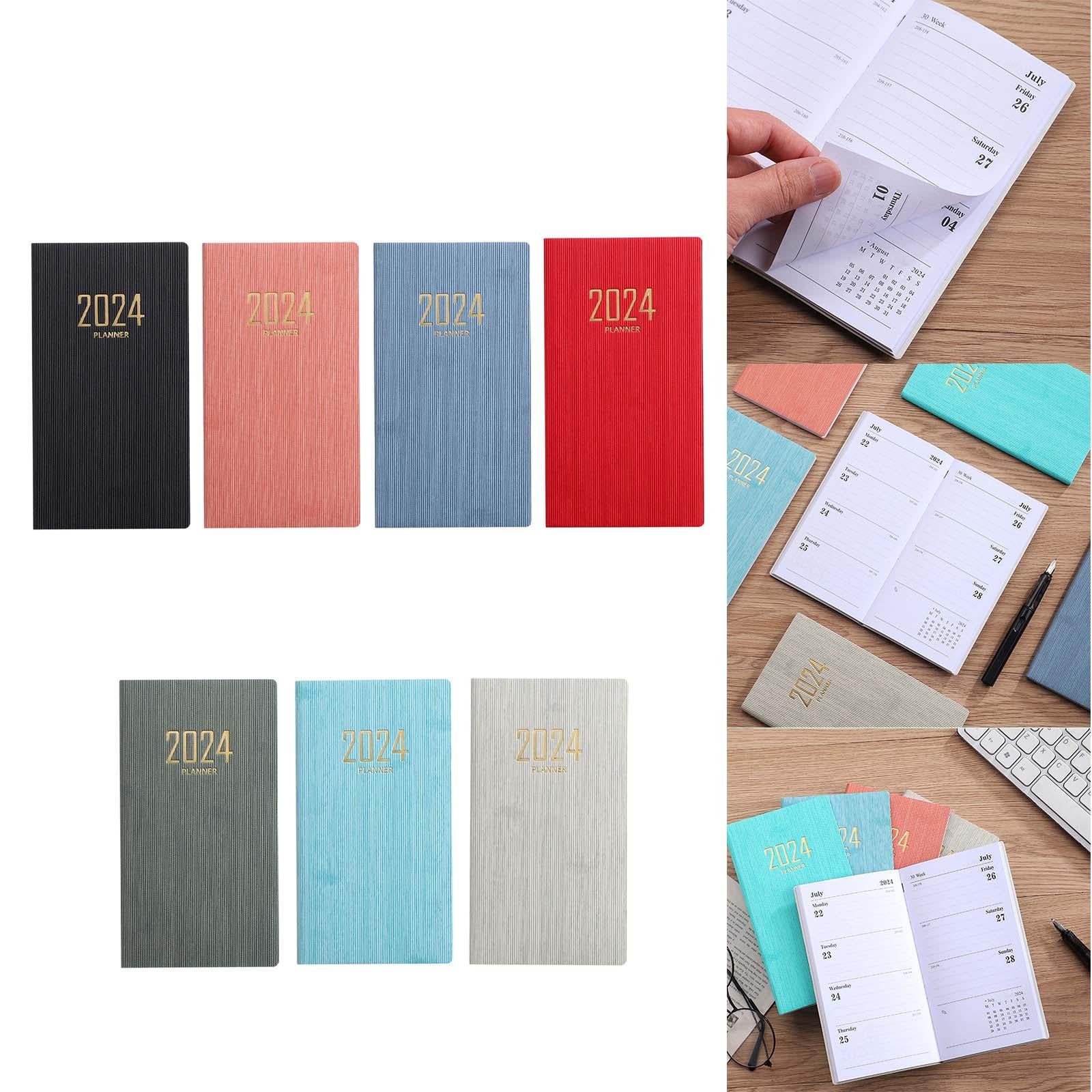 2x2024 Planner Journal to Track Goals Agenda Notebook for Business Home School Black