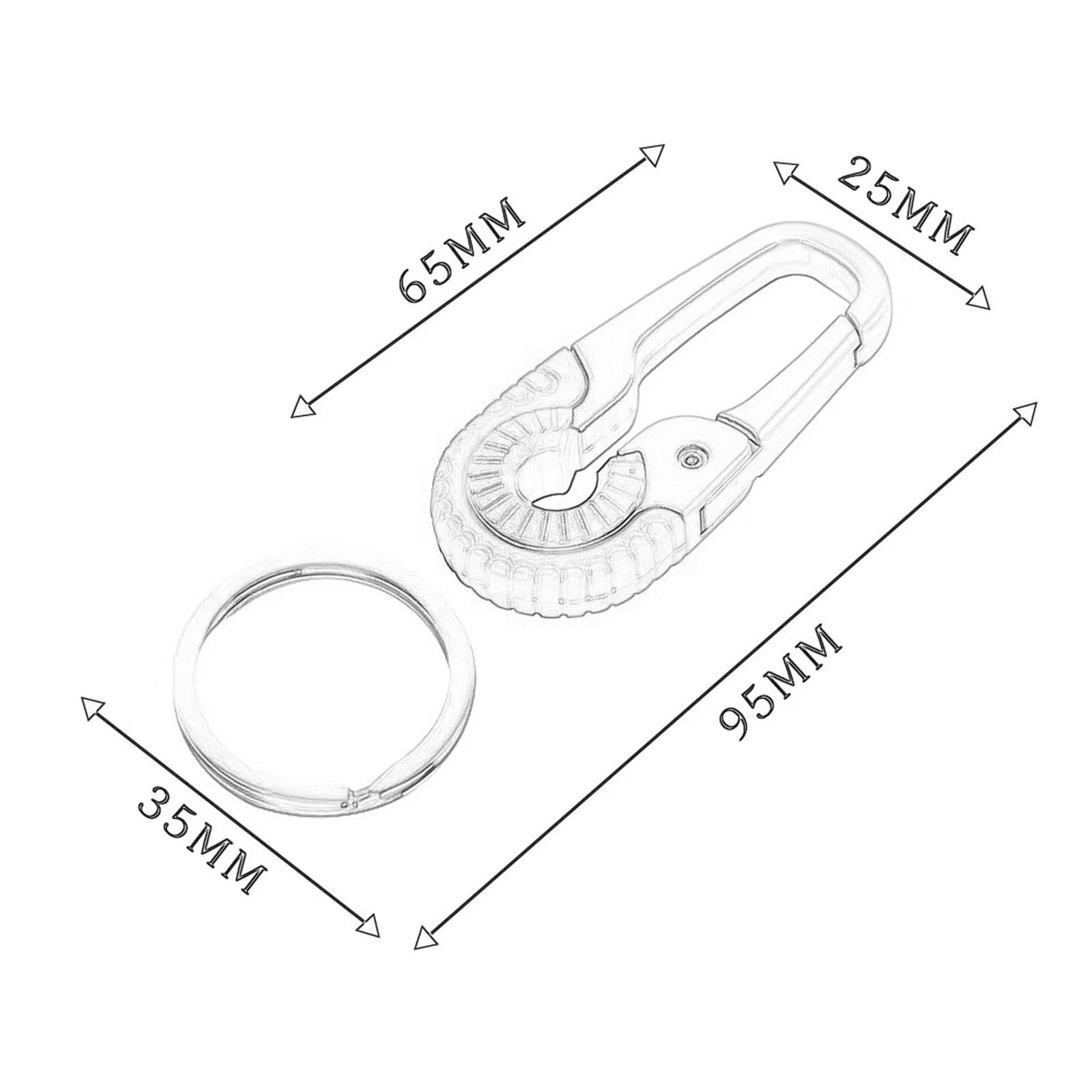 3xCar Key Chain for Men Multifunction Exquisite Universal for Men Women Unisex Blue