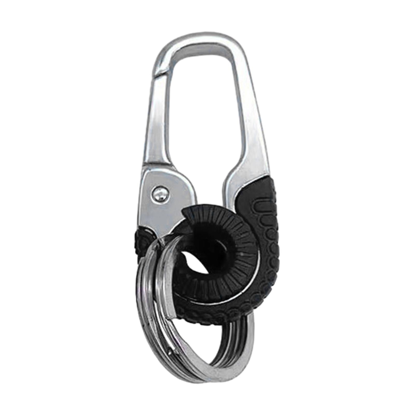2xCar Key Chain for Men Multifunction Exquisite Universal for Men Women Unisex Black