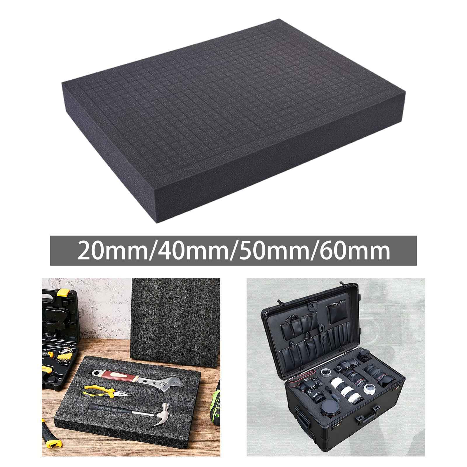 Packing Sponge Pad Board Storage Box Insert Drawer Cases Cushion Liner Sheet Thick 20mm