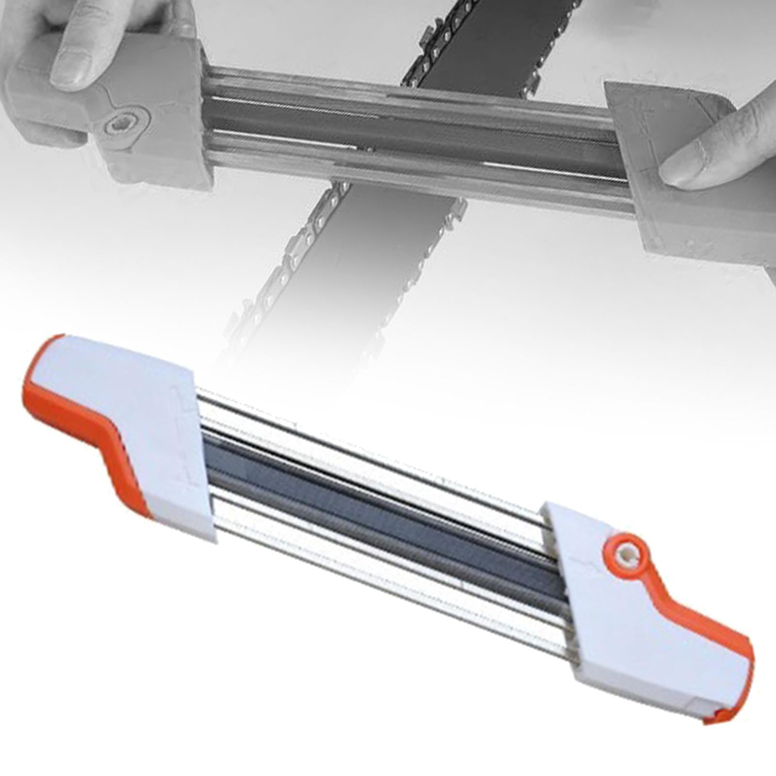 Chainsaws Chain Sharpener Woodworking Portable 2 in 1 Easy File Professional Orange White