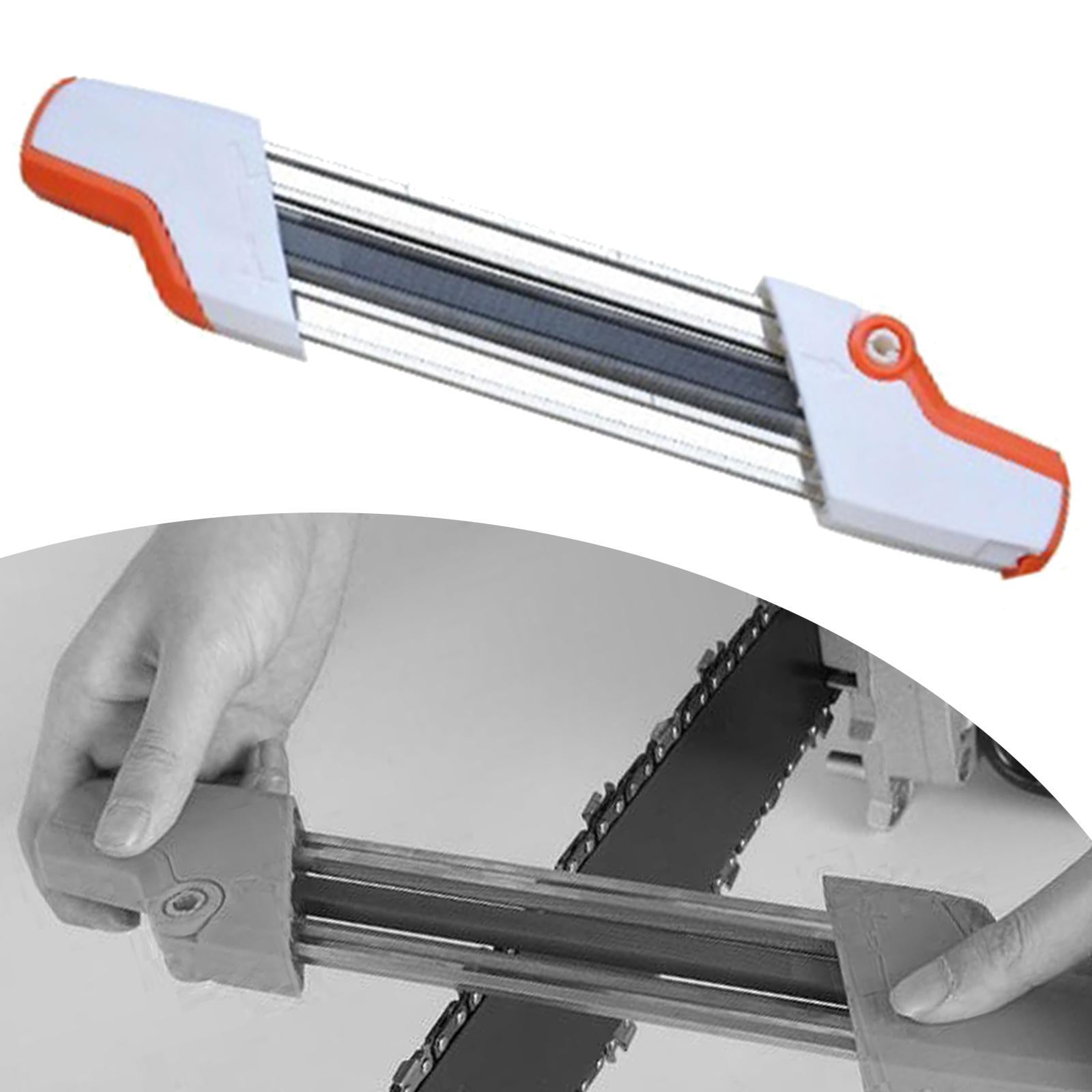 Chainsaws Chain Sharpener Woodworking Portable 2 in 1 Easy File Professional Orange White