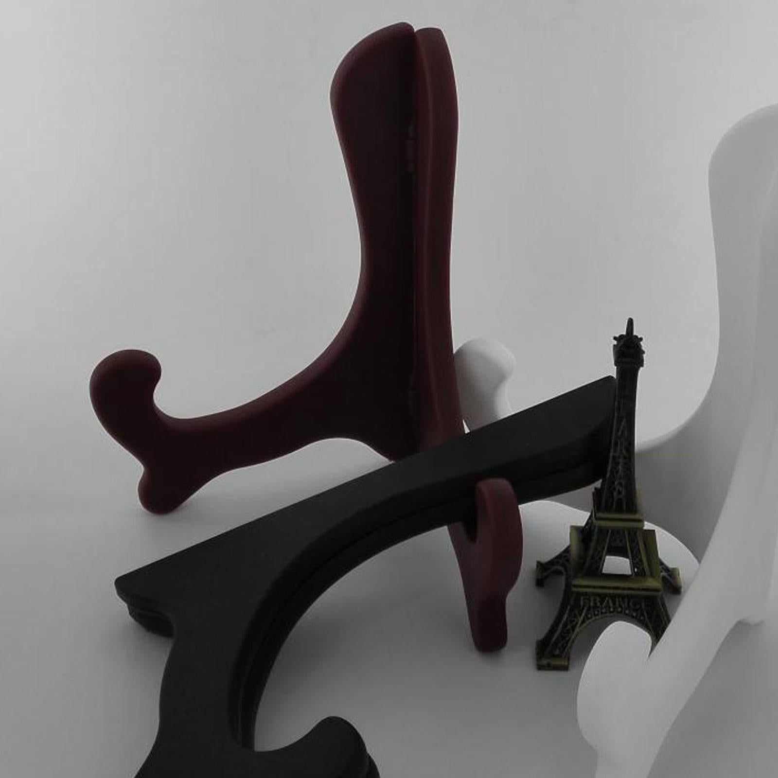5 Pieces Puerh Tea Cake Display Stands Compact Versatile Table Plate Holders Black
