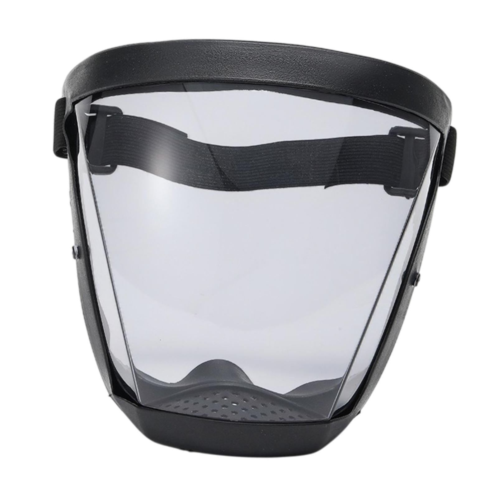 Full Face Shield Adults Face Mask for General Manufacturing Cutting Grinding NoRemovableClearGray