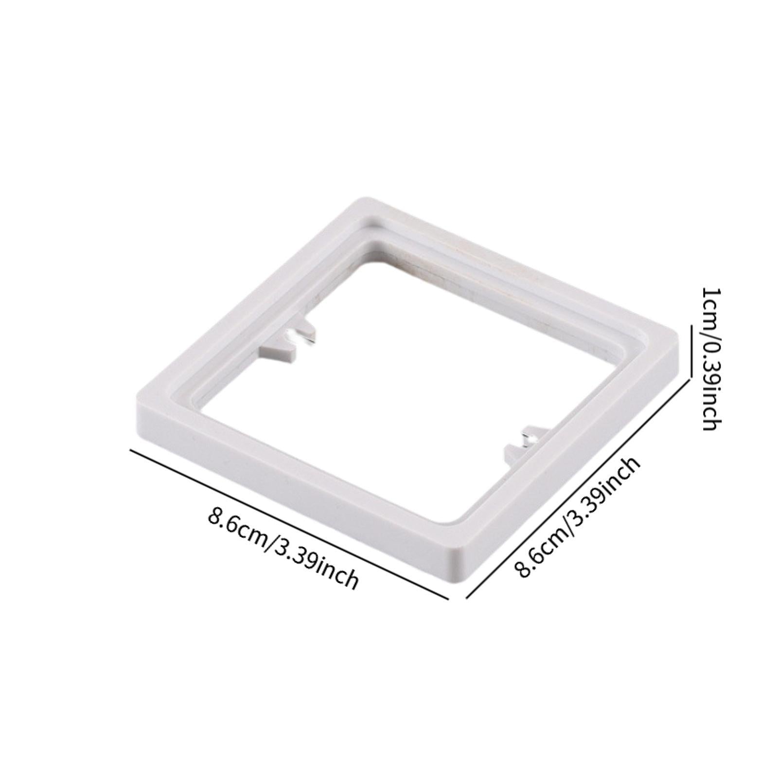 2 Pieces Single Socket Spacers Switche Accessory for Office Living Room Home white