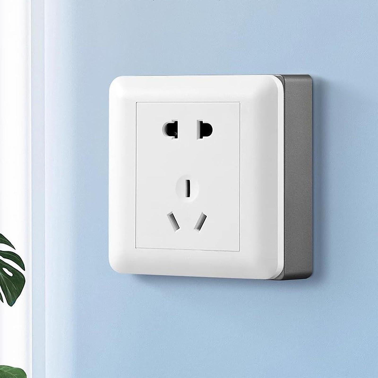 2 Pieces Single Socket Spacers Switche Accessory for Office Living Room Home gray