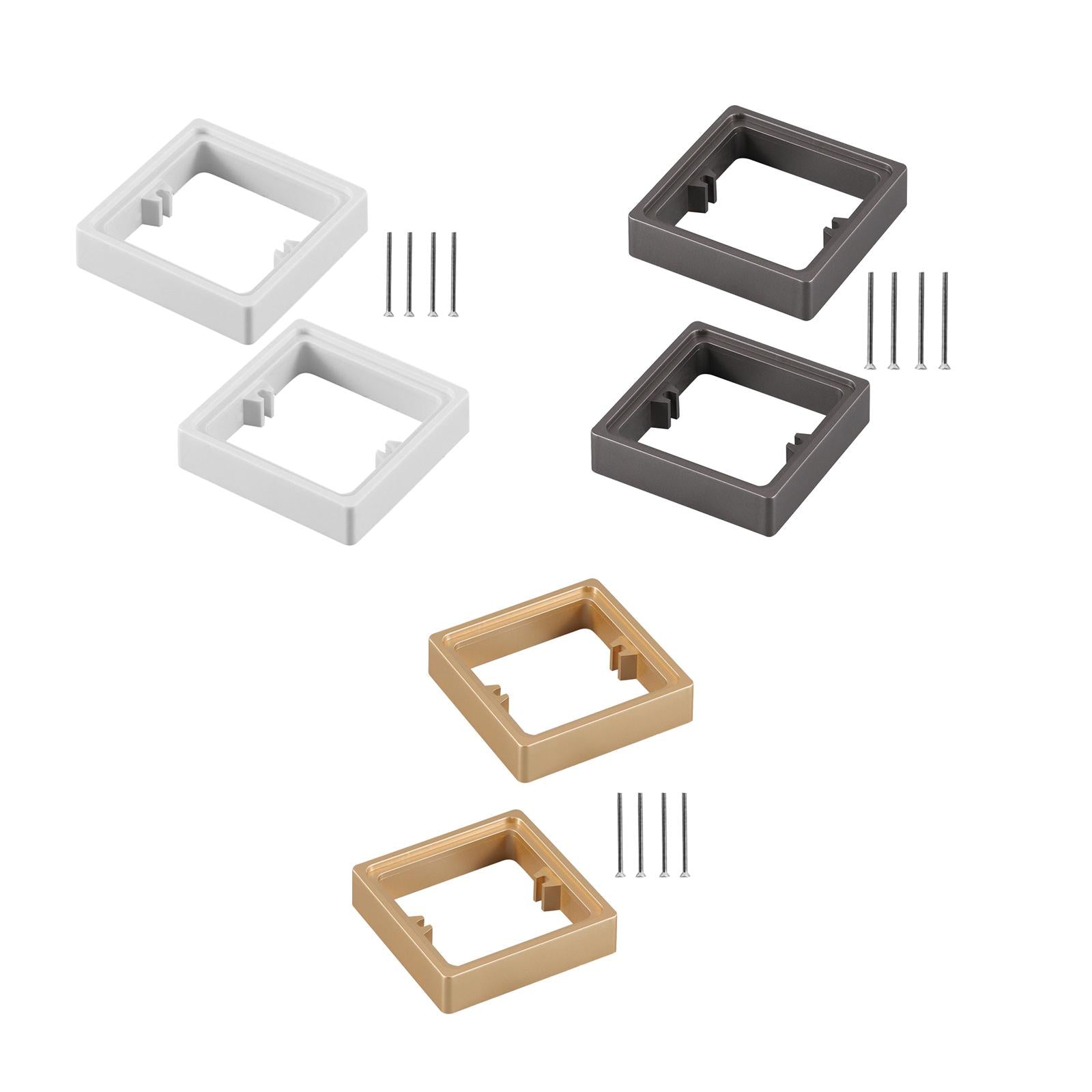 2x Socket Frame Plate Spacers 20mm Switche Accessory for Home Kitchen white