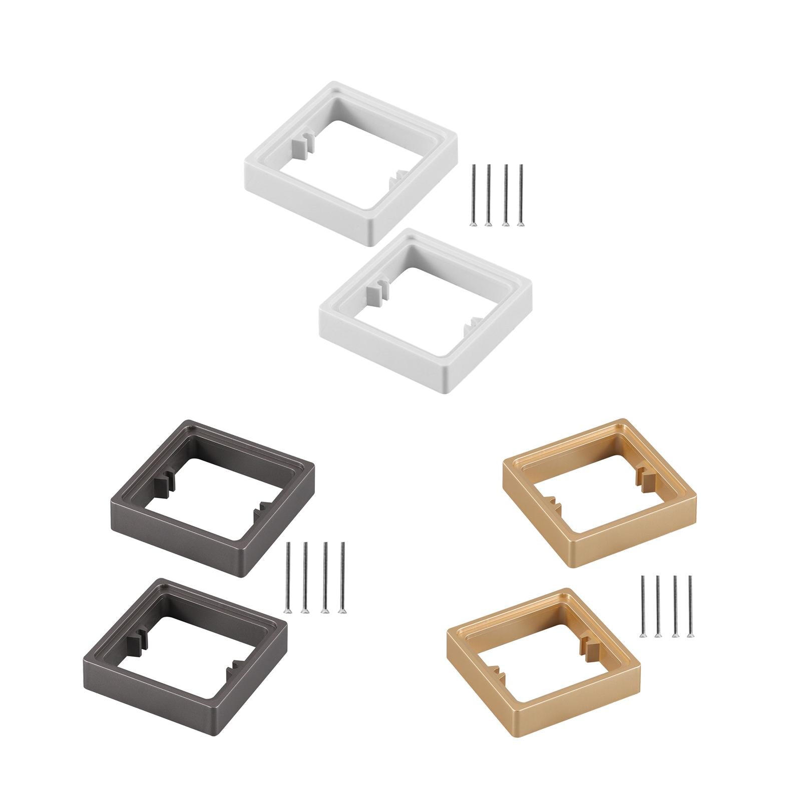 2x Socket Frame Plate Spacers 20mm Switche Accessory for Home Kitchen white