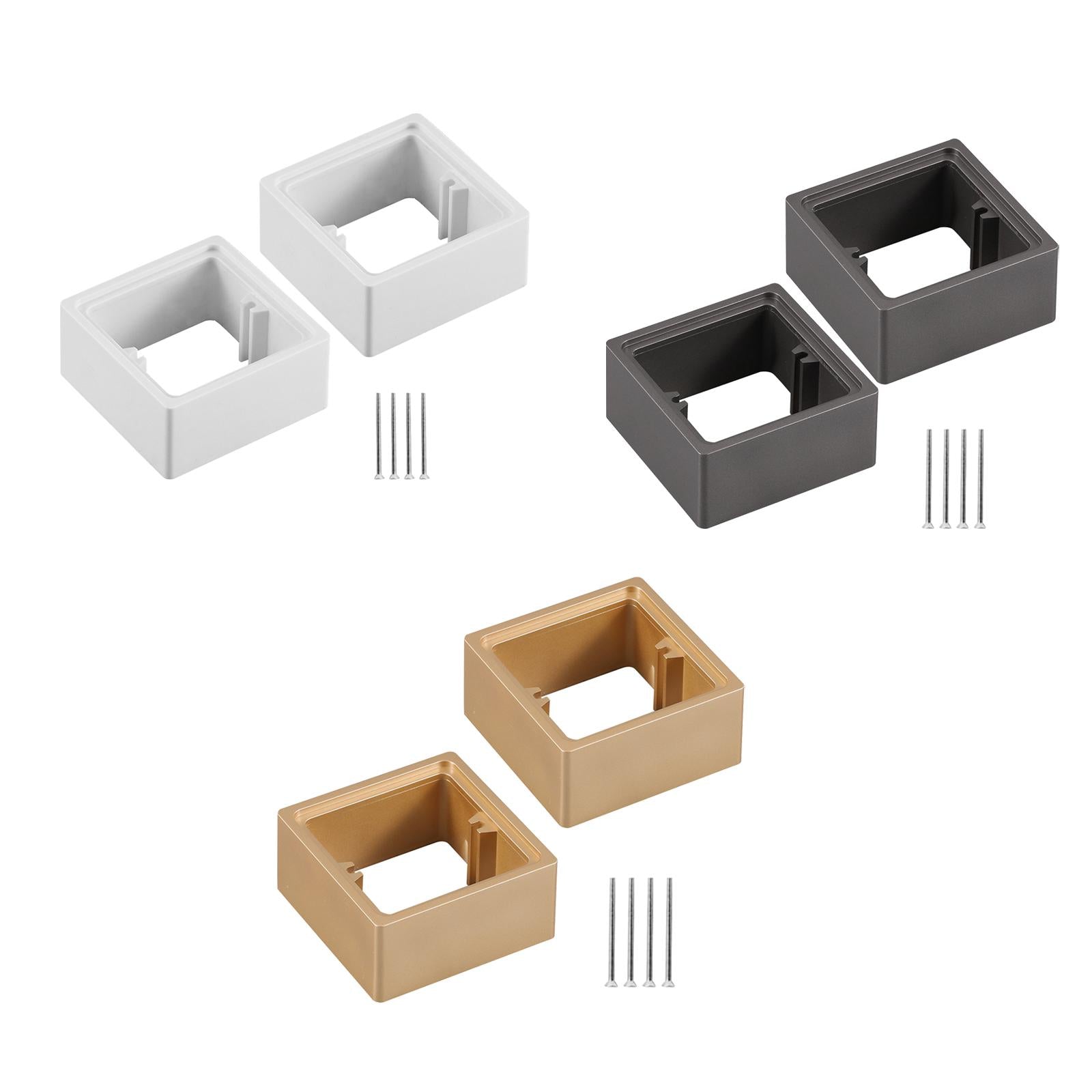 2 Pieces Socket Frame Plate Spacers Switche Accessory for Office Living Room white