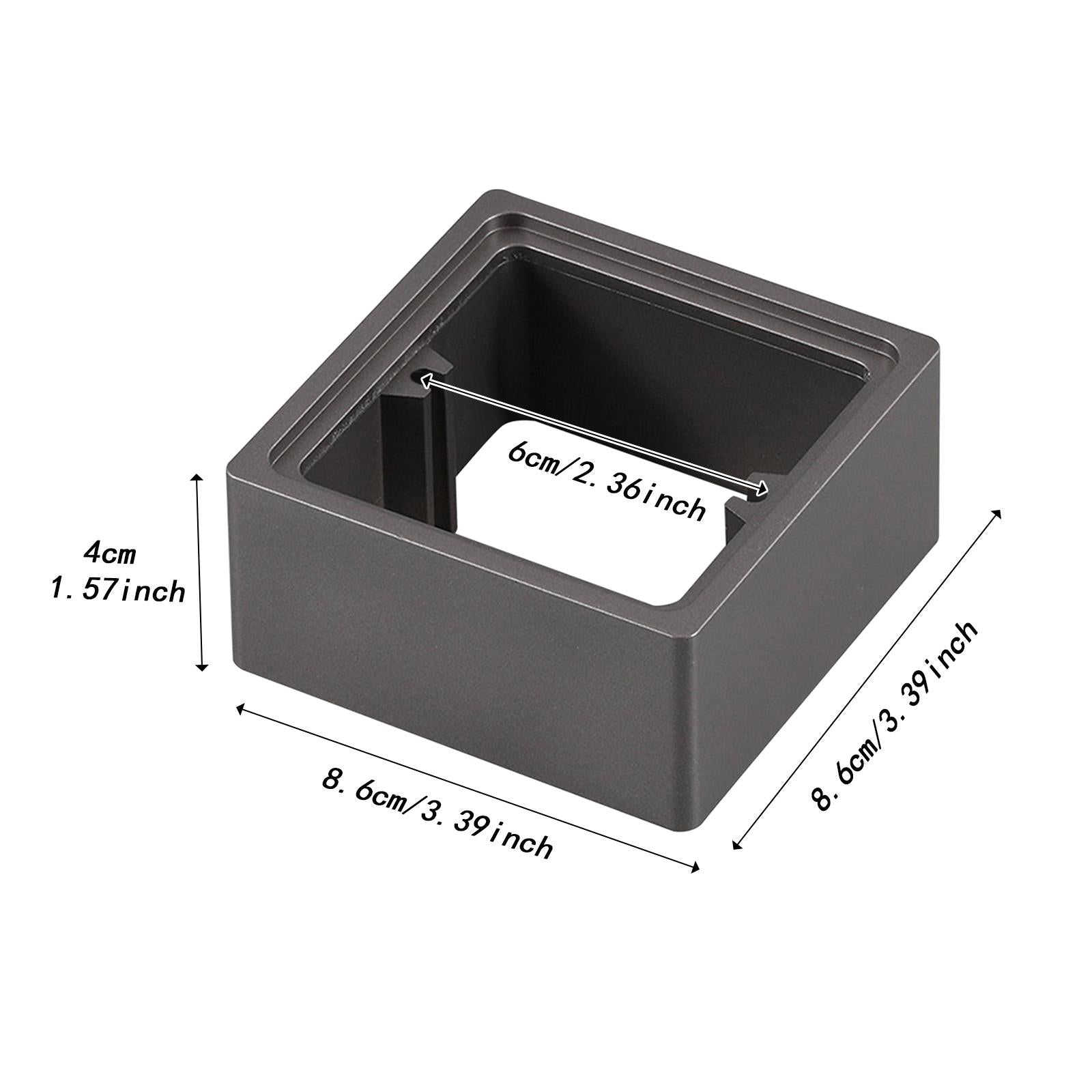 2 Pieces Socket Frame Plate Spacers Switche Accessory for Office Living Room gray