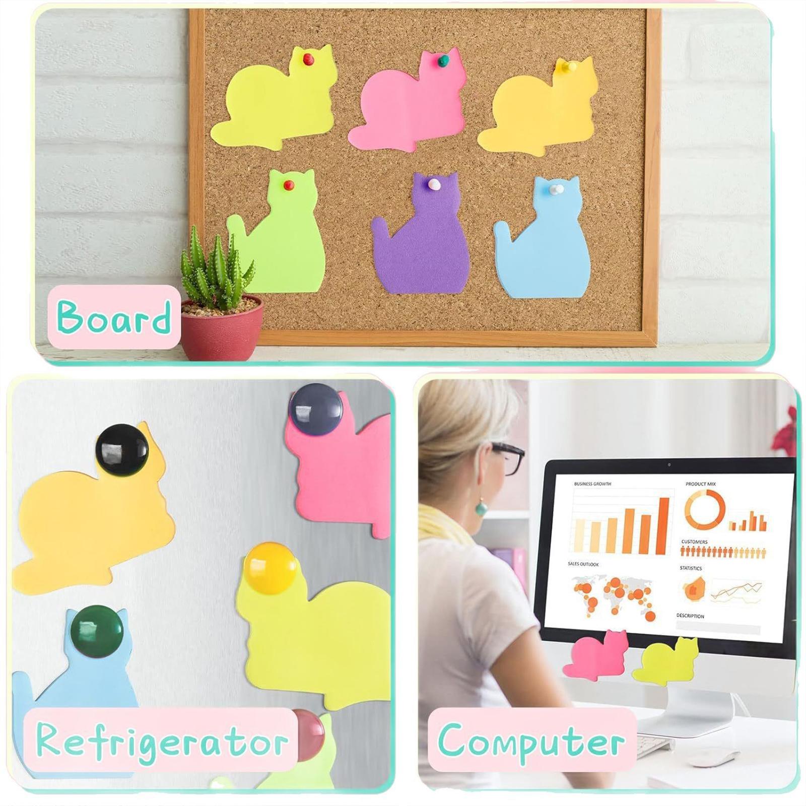 Cat Shaped Stationery Set Creative 30 Pcs Paper Clips for Office Home