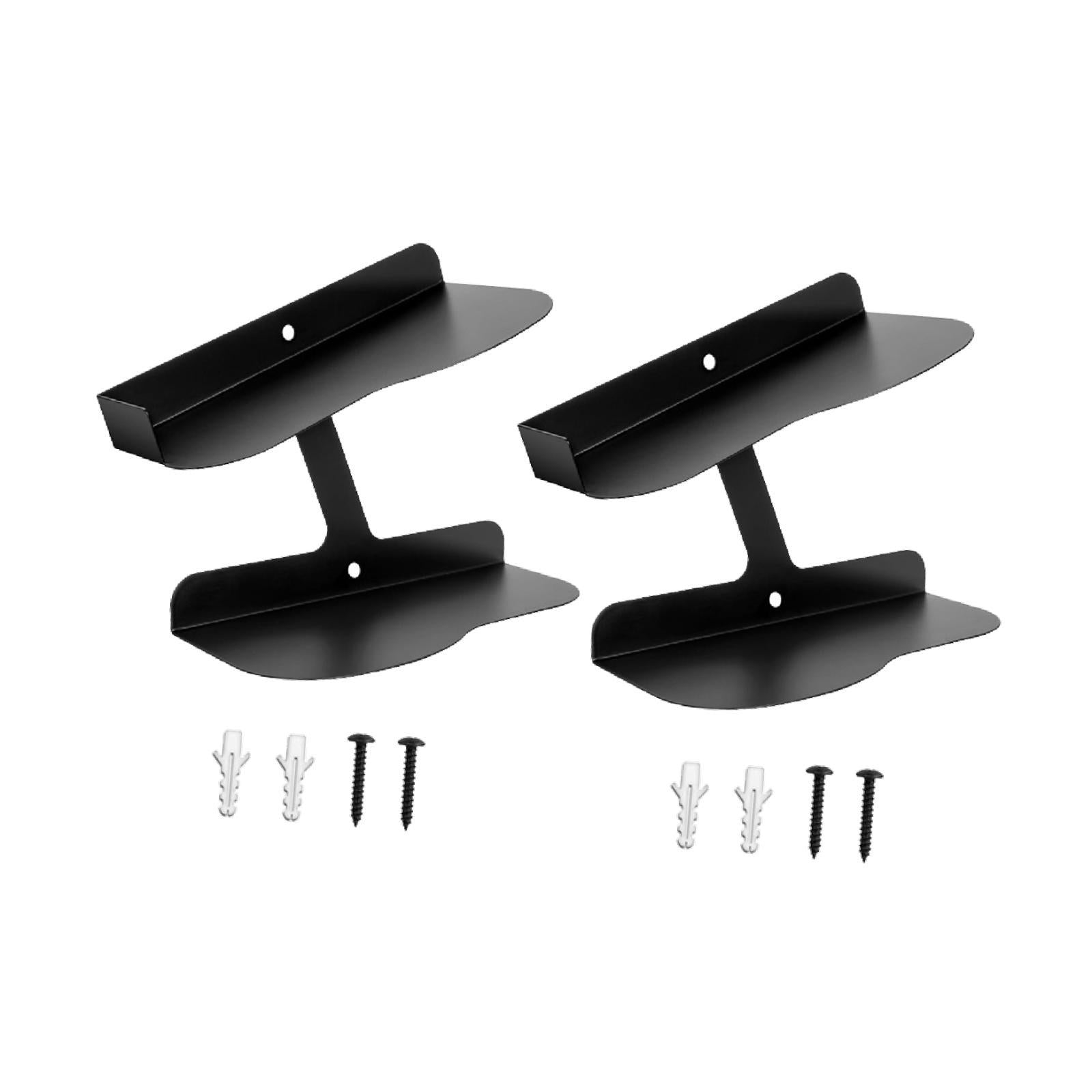 2 Pieces Floating Shoe Display Shelves Shoe Shelves for Exhibition Dormitory Right Angle