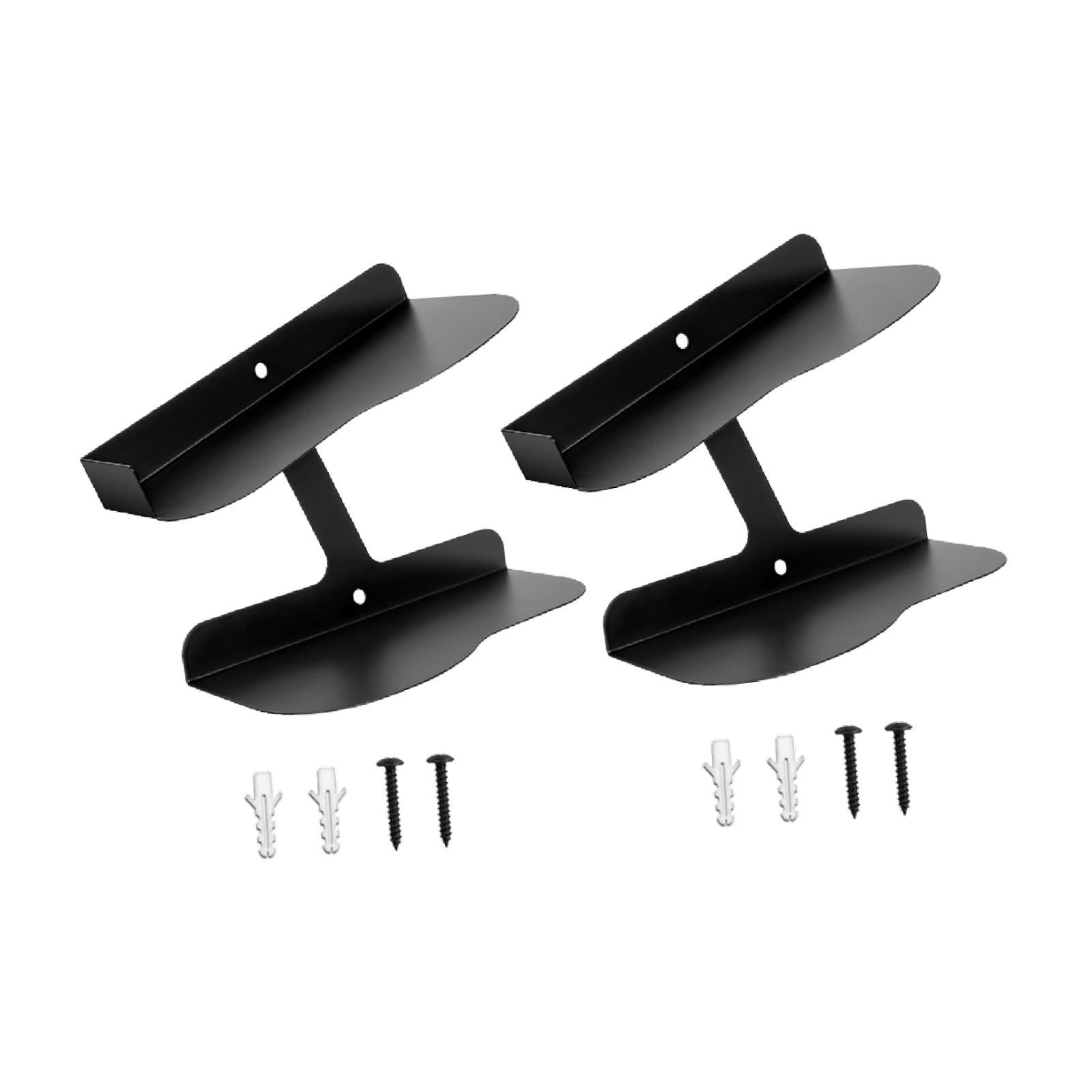 2 Pieces Floating Shoe Display Shelves Shoe Shelves for Exhibition Dormitory Right Angle