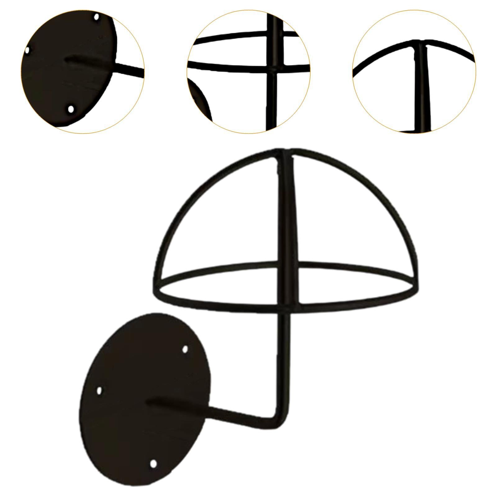 Hat Display Rack Wall Mounted AntiSlip Display Prop for Shop Household Walls 18cmx17.5cm