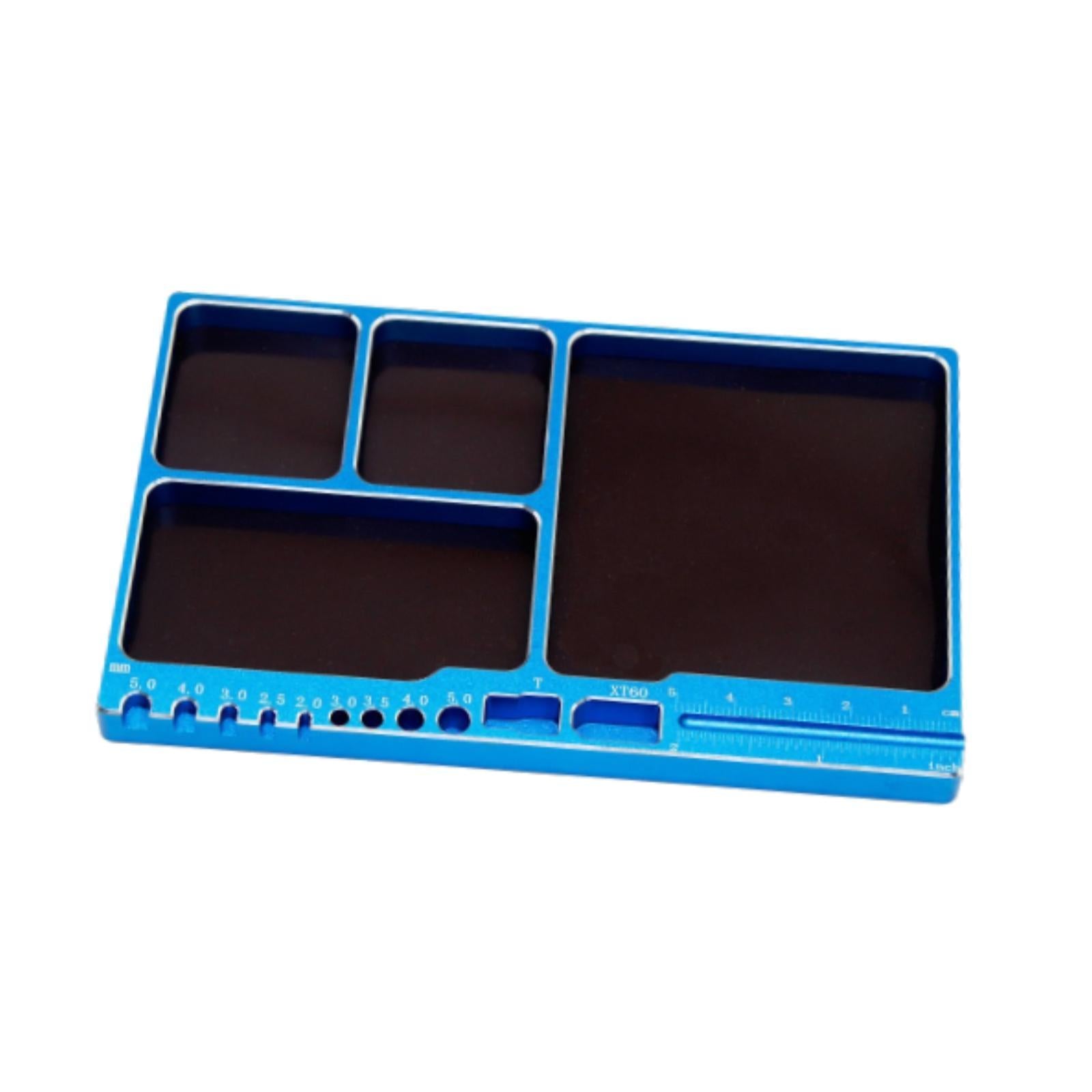 Screw Organizer Storage Tray 1/8/10/12/18 RC Model for Compartments Blue