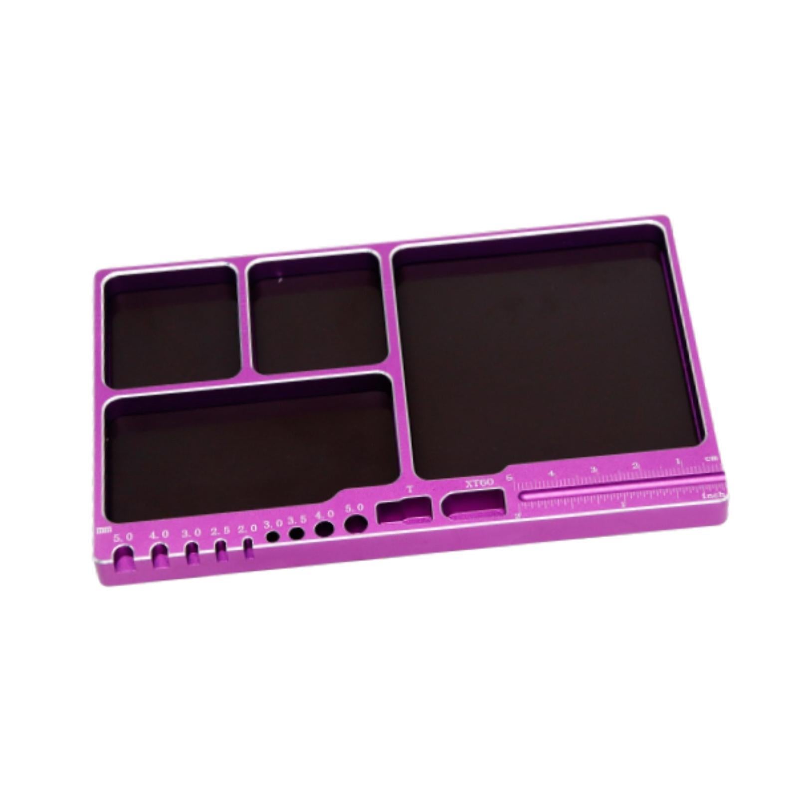 Screw Organizer Storage Tray 1/8/10/12/18 RC Model for Compartments Purple