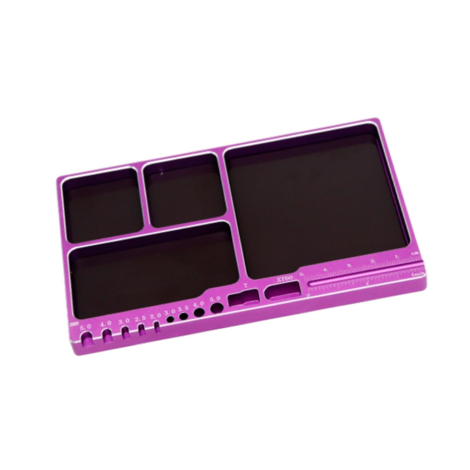 Screw Organizer Storage Tray 1/8/10/12/18 RC Model for Compartments Purple