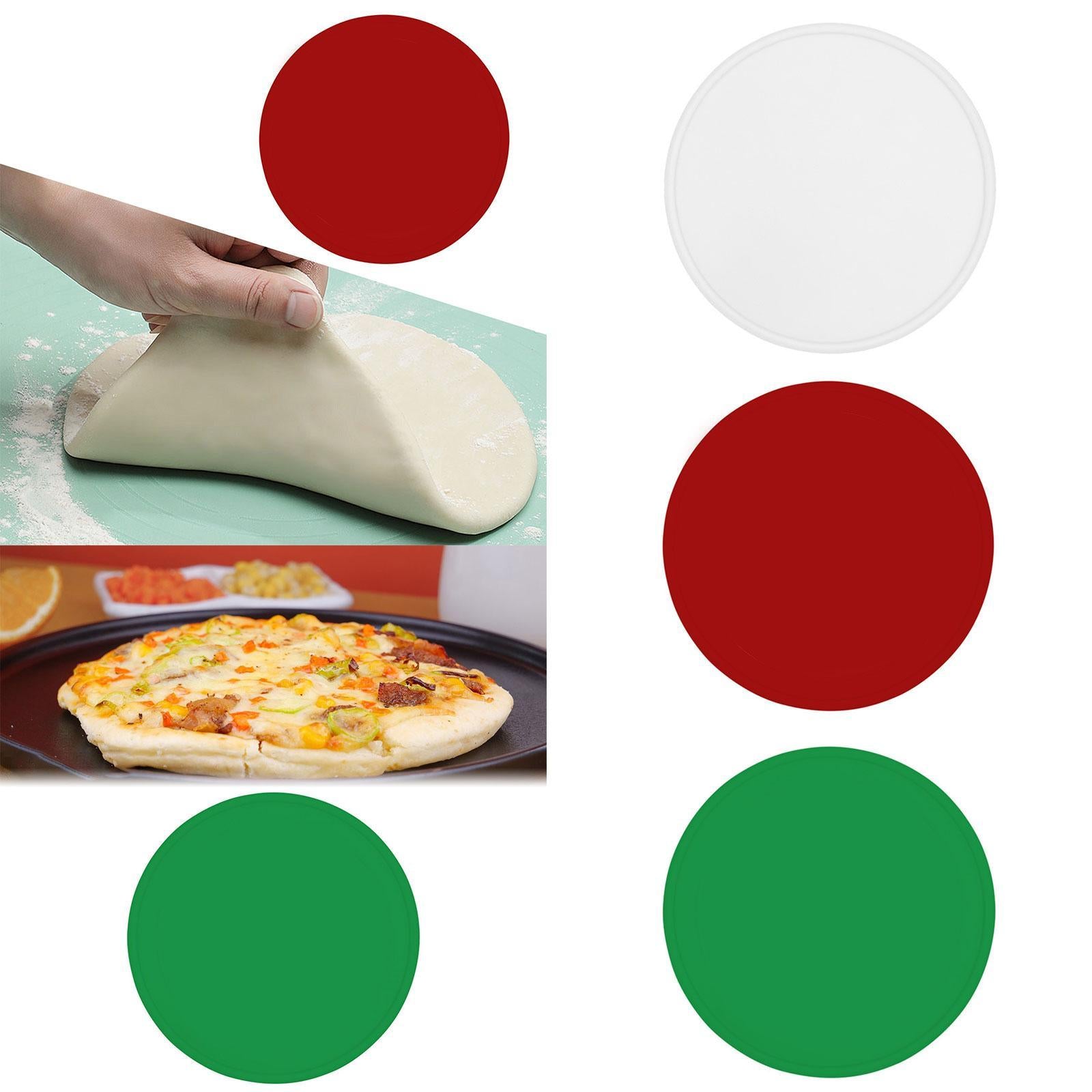 Training Silicone Pizza Pastry Tray Chef Pizza Tools Portable Training Props White