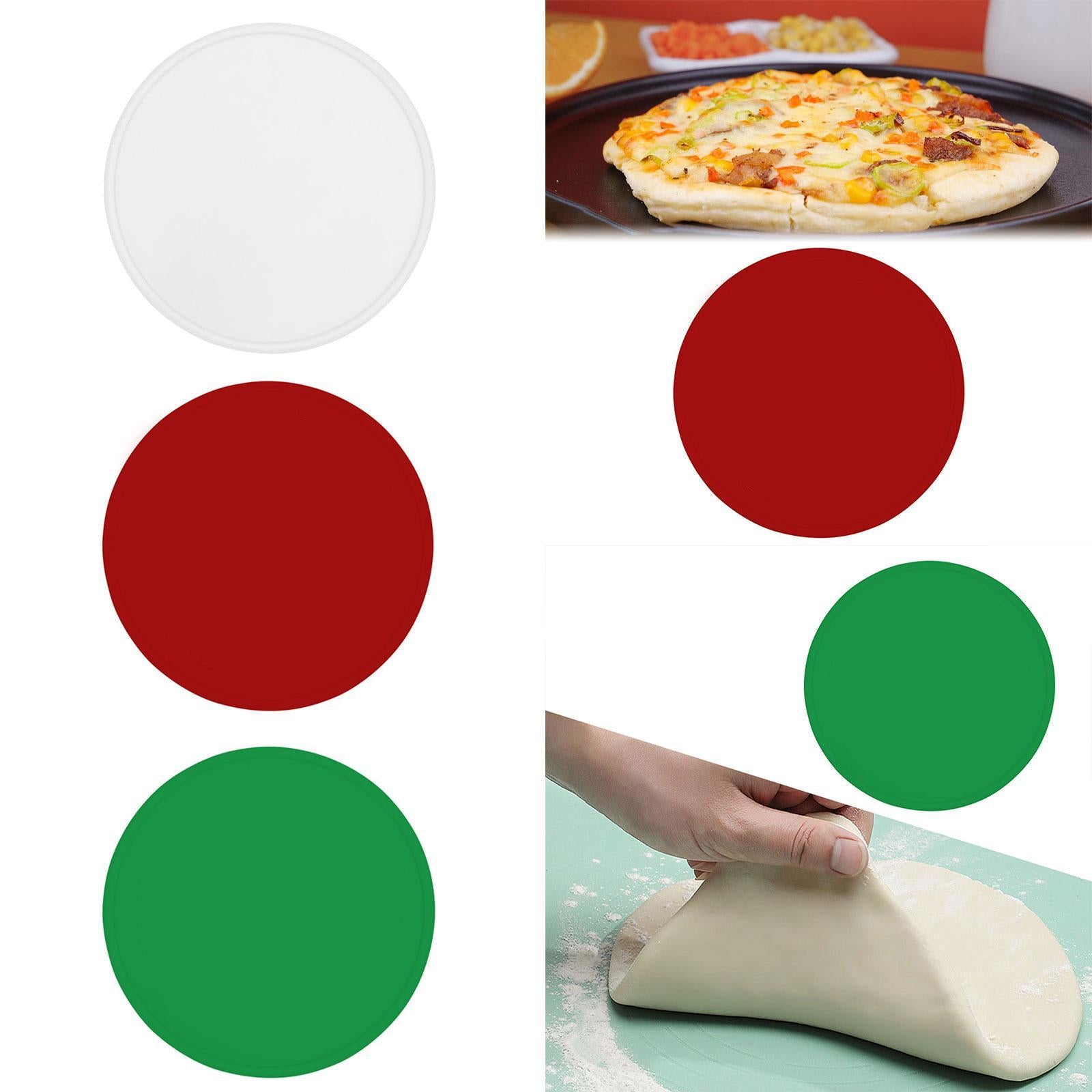 Training Silicone Pizza Pastry Tray Chef Pizza Tools Portable Training Props White