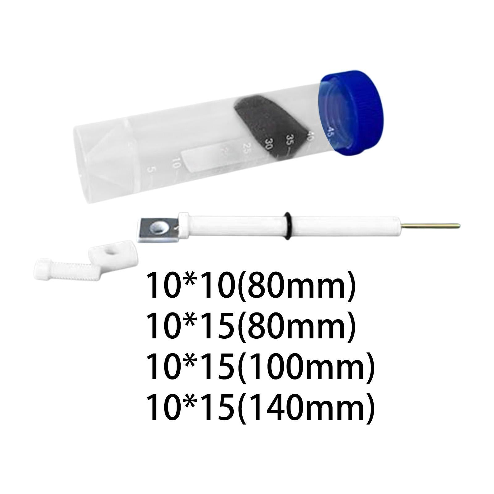 Platinum Sheet Electrode Holder Auxiliary Electrode Clip for Electrochemical 10x10mm 80mm