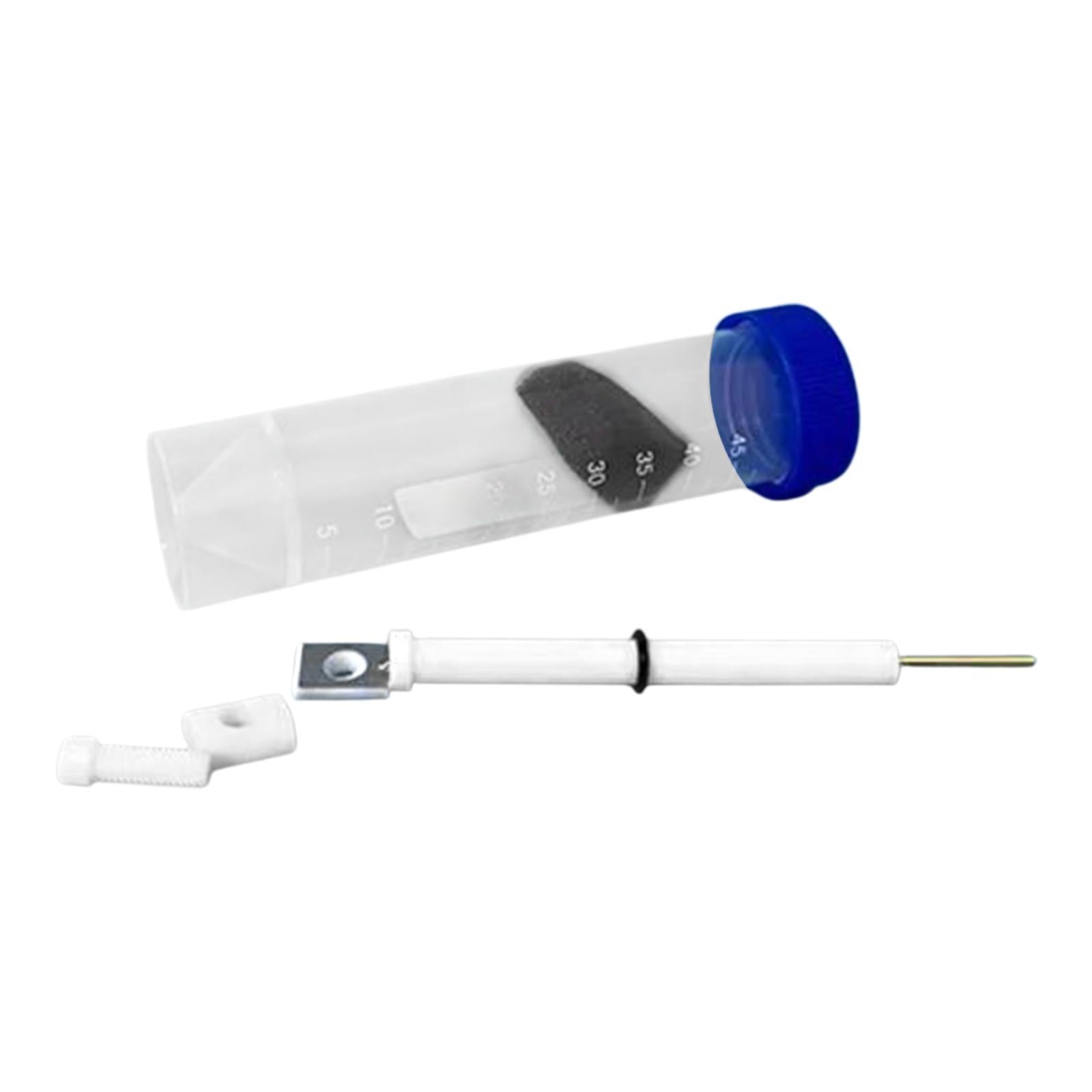 Platinum Sheet Electrode Holder Auxiliary Electrode Clip for Electrochemical 10x15mm 80mm