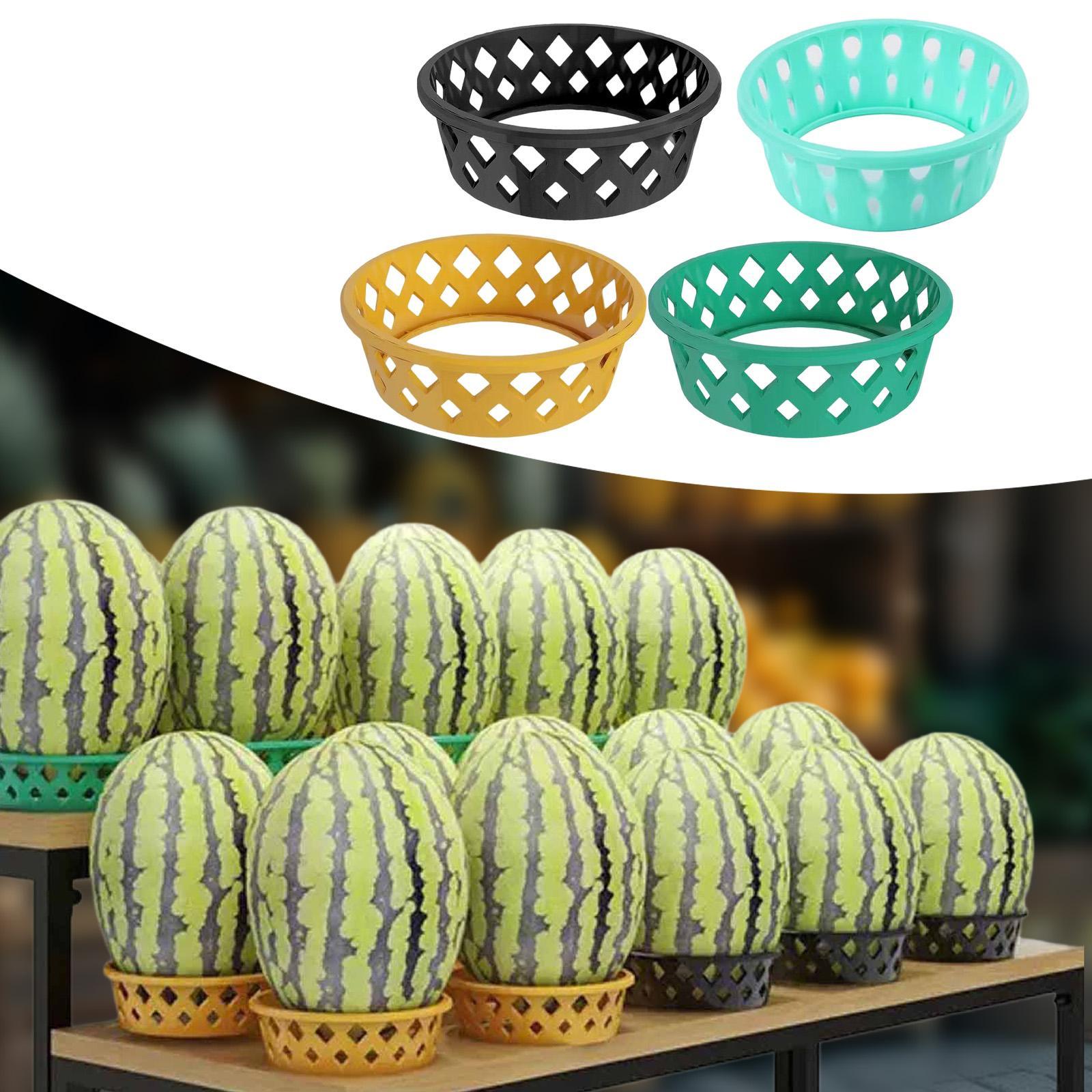 Watermelon Fixing Ring Tray Fruit Display Rack for Shopping Mall Supermarket Black