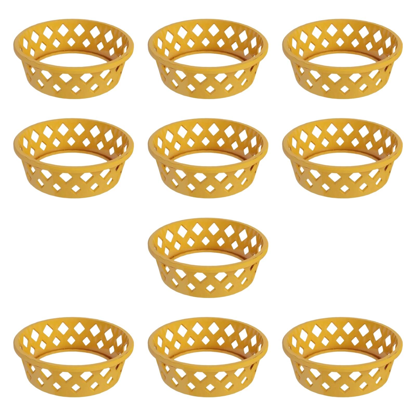 Watermelon Fixing Ring Tray Fruit Display Rack for Shopping Mall Supermarket Light Coffee