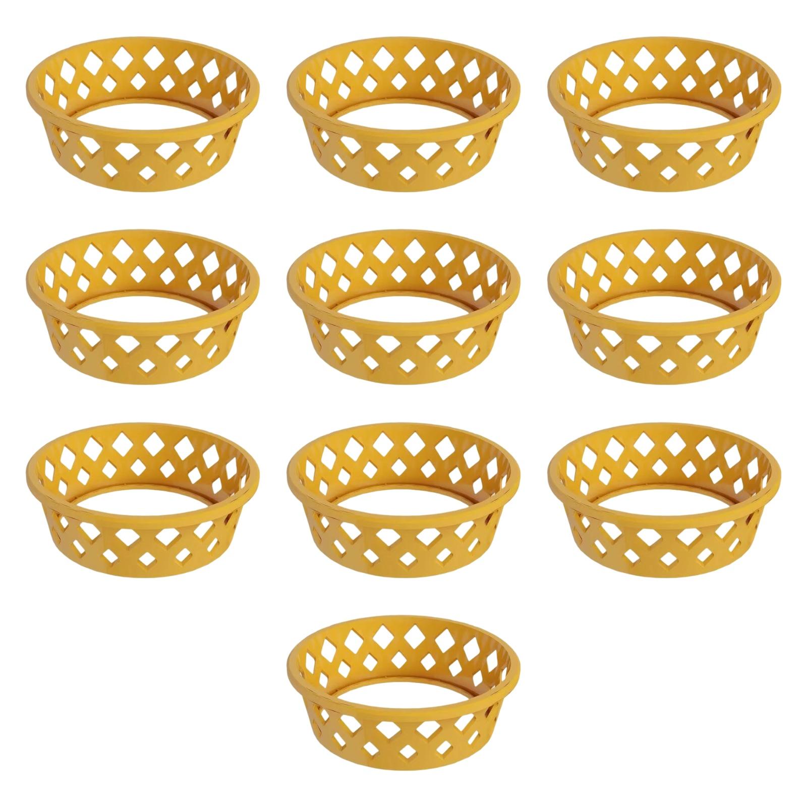 Watermelon Fixing Ring Tray Fruit Display Rack for Shopping Mall Supermarket Light Coffee