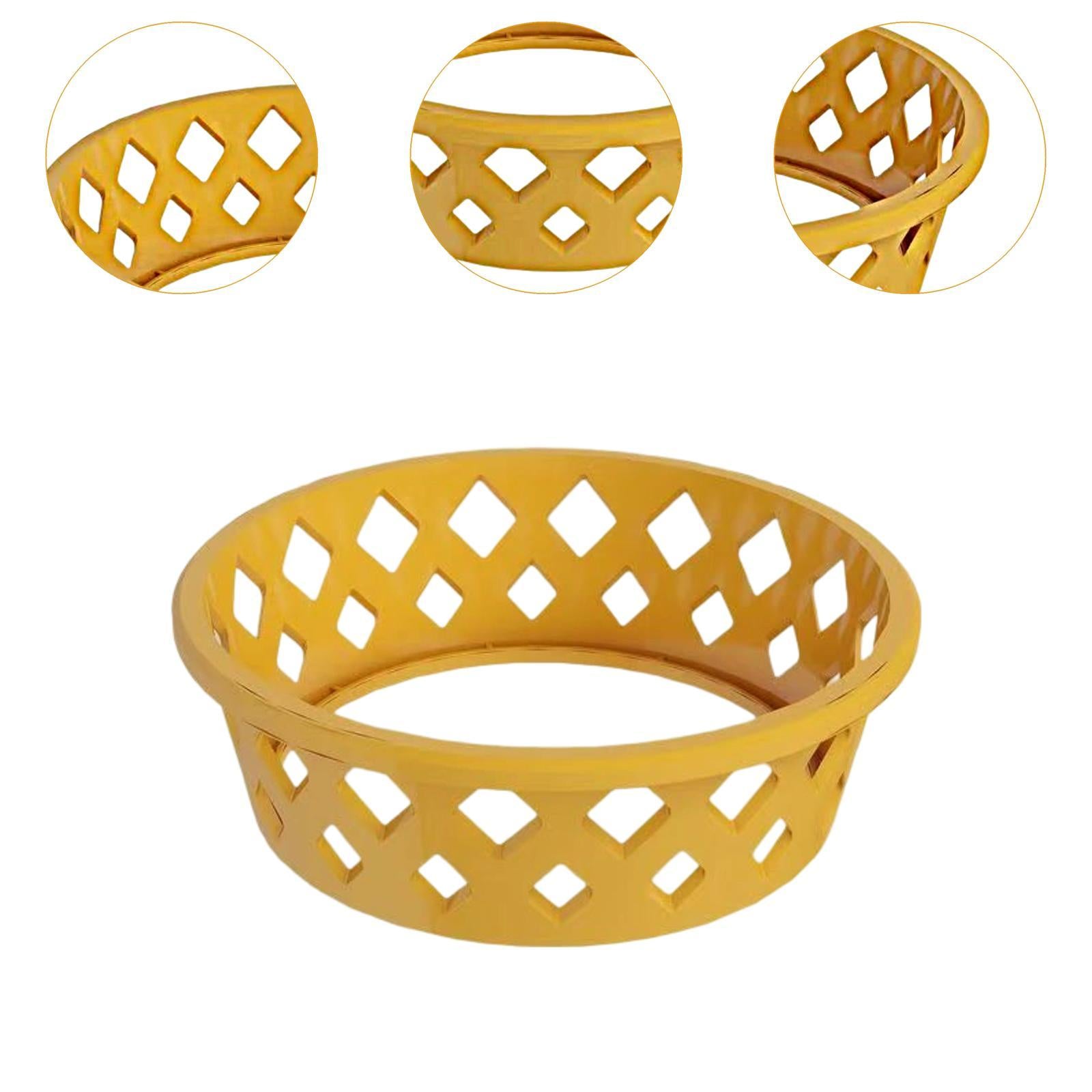 Watermelon Fixing Ring Tray Fruit Display Rack for Shopping Mall Supermarket Light Coffee