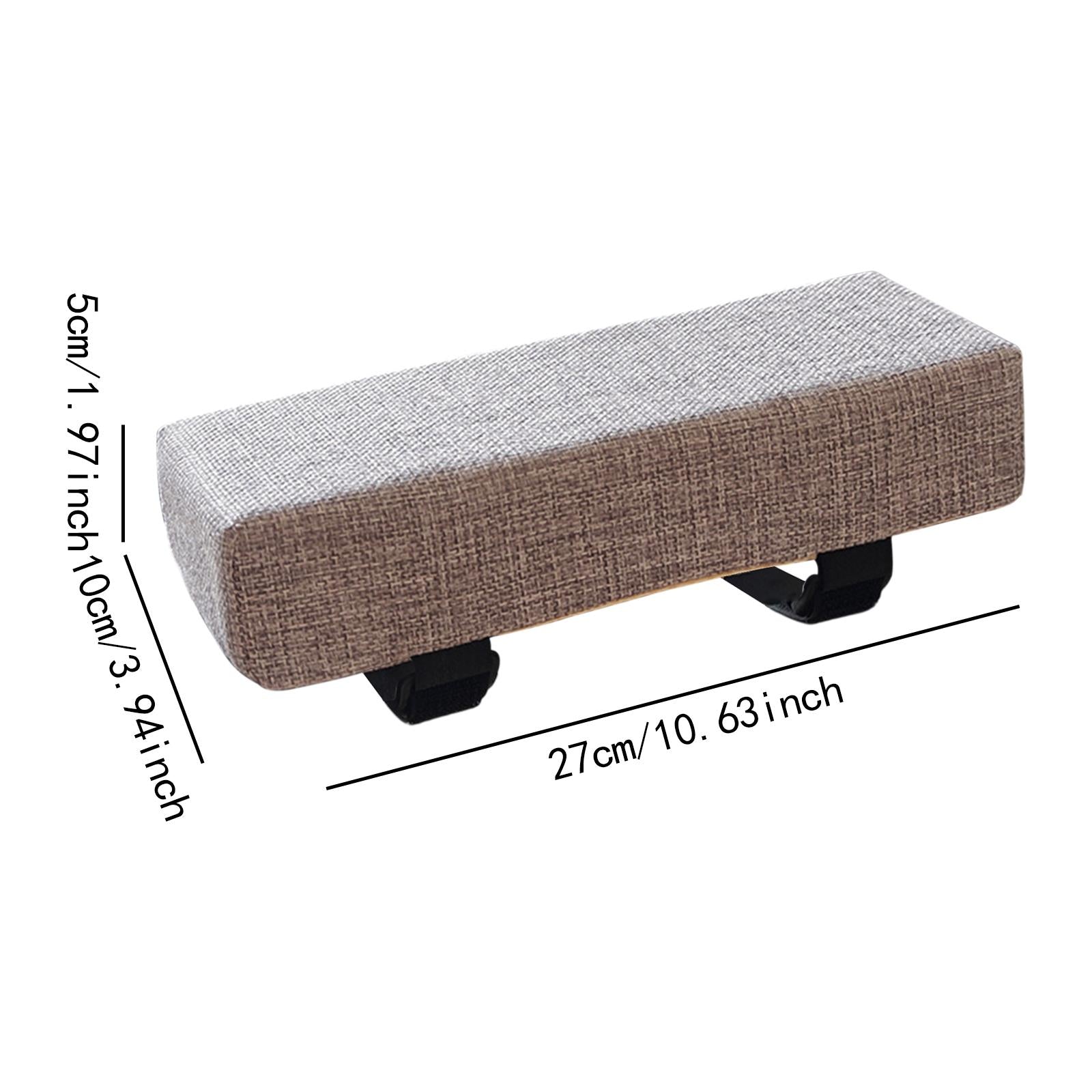 2x Sponge Armrest Cushion Removable Sponge Arm Pad for Computer Gaming Chair LIght Grey